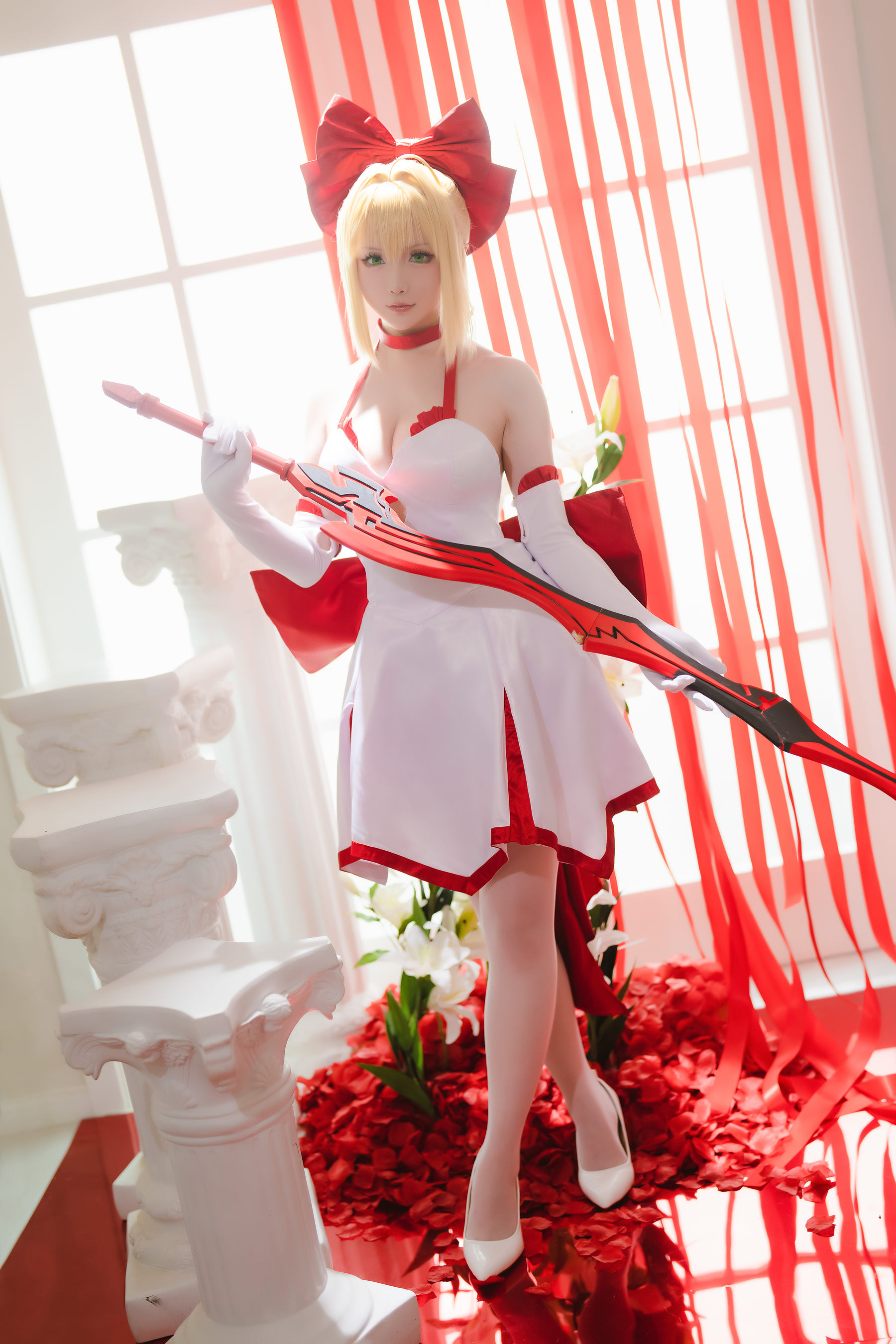 Coser小姐姐星之迟迟 – Fate 尼禄 Cosplay-第39张