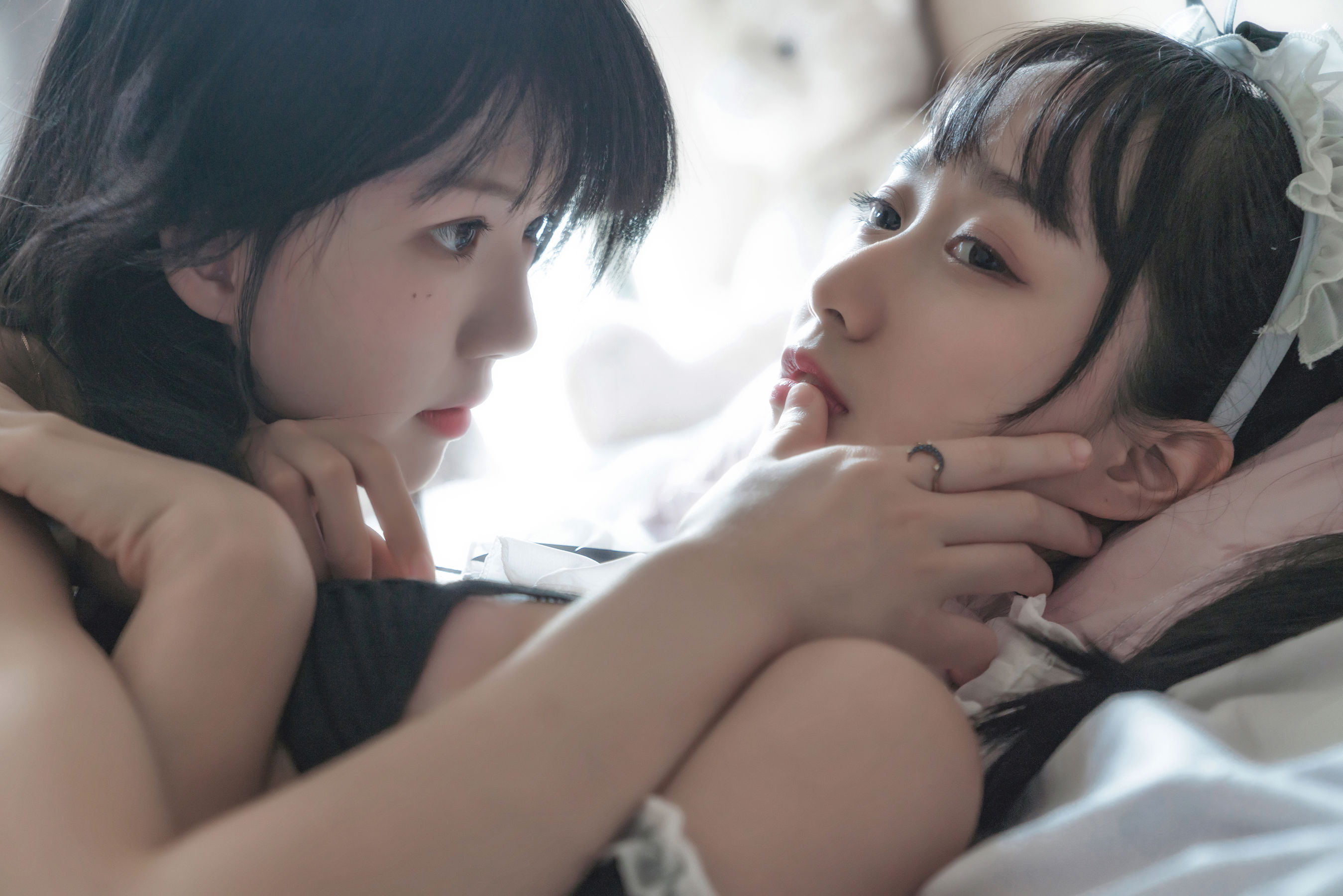 萌系小姐姐木绵绵OwO桜桃喵 暮(黑裙×妹抖) Cosplay-第33张
