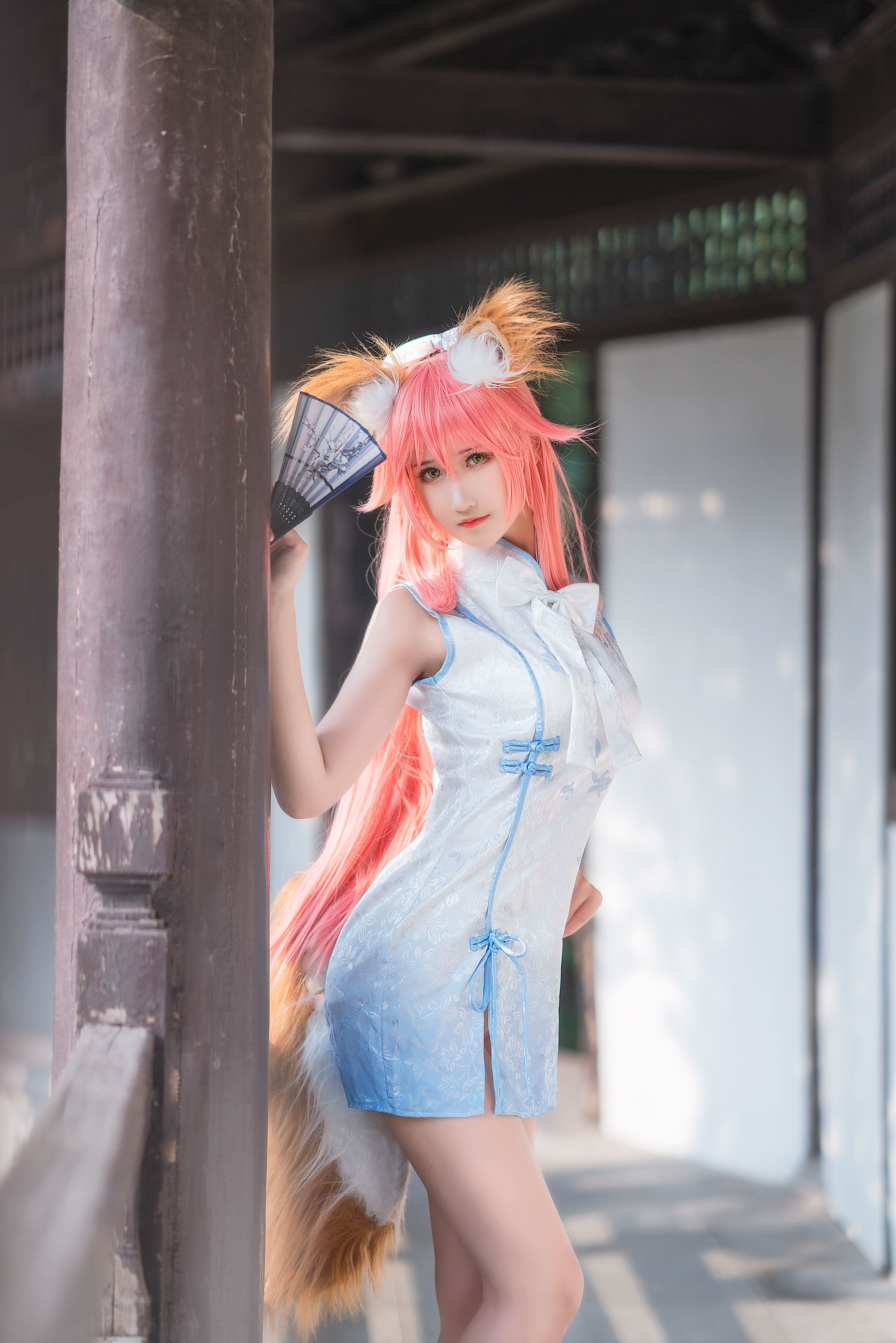 微博妹子三度_69 旗袍玉藻前 Cosplay-第13张
