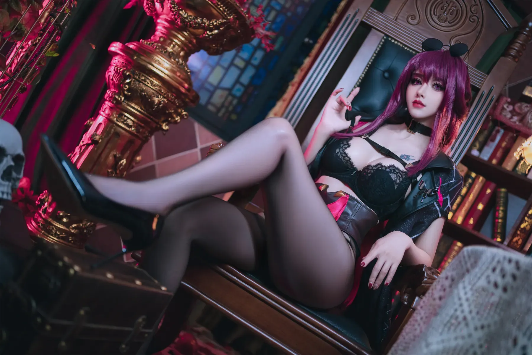 鹿八岁baby – 崩坏∶星穹铁道 卡芙卡 Cosplay-第8张