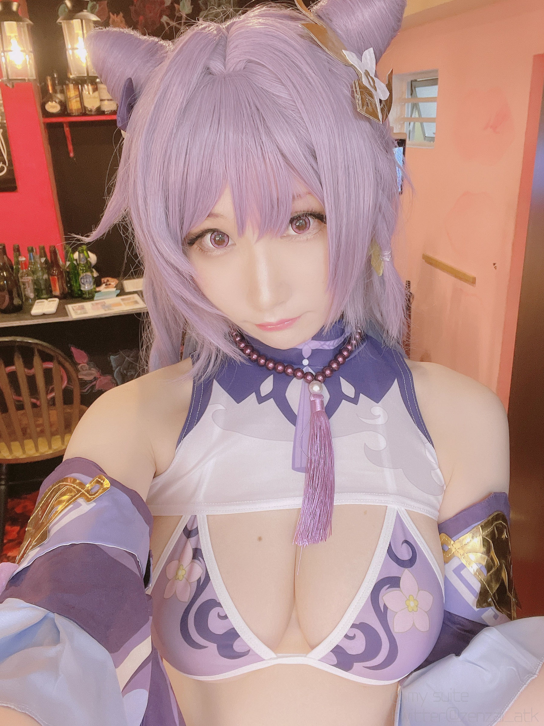 (Cosplay)[my suite] Atsuki あつき – Keqing 刻晴 (Genshin Impact) Cosplay-第31张