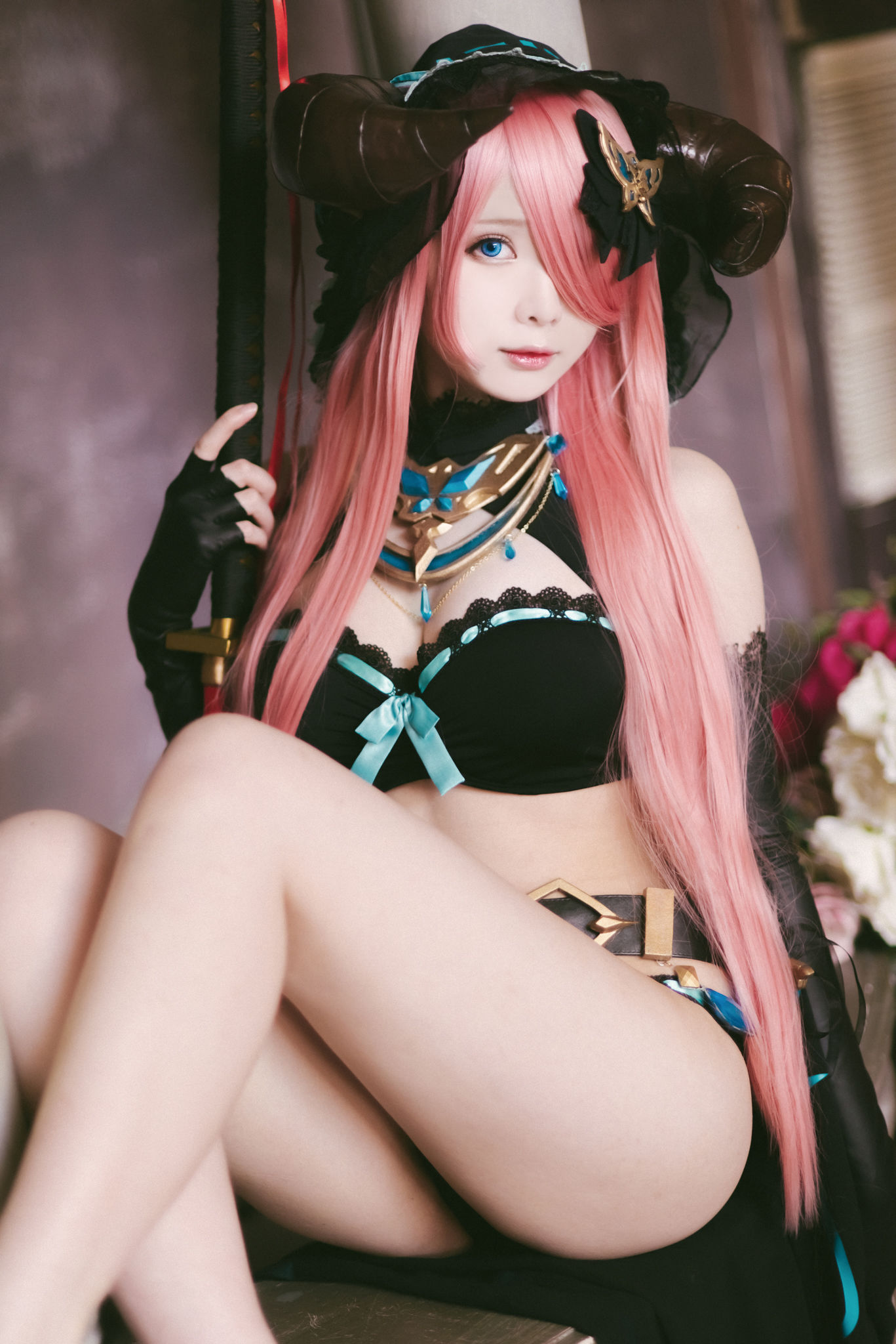 微博妹纸霜月shimo – 碧蓝幻想 娜尔梅亚 Cosplay-第38张