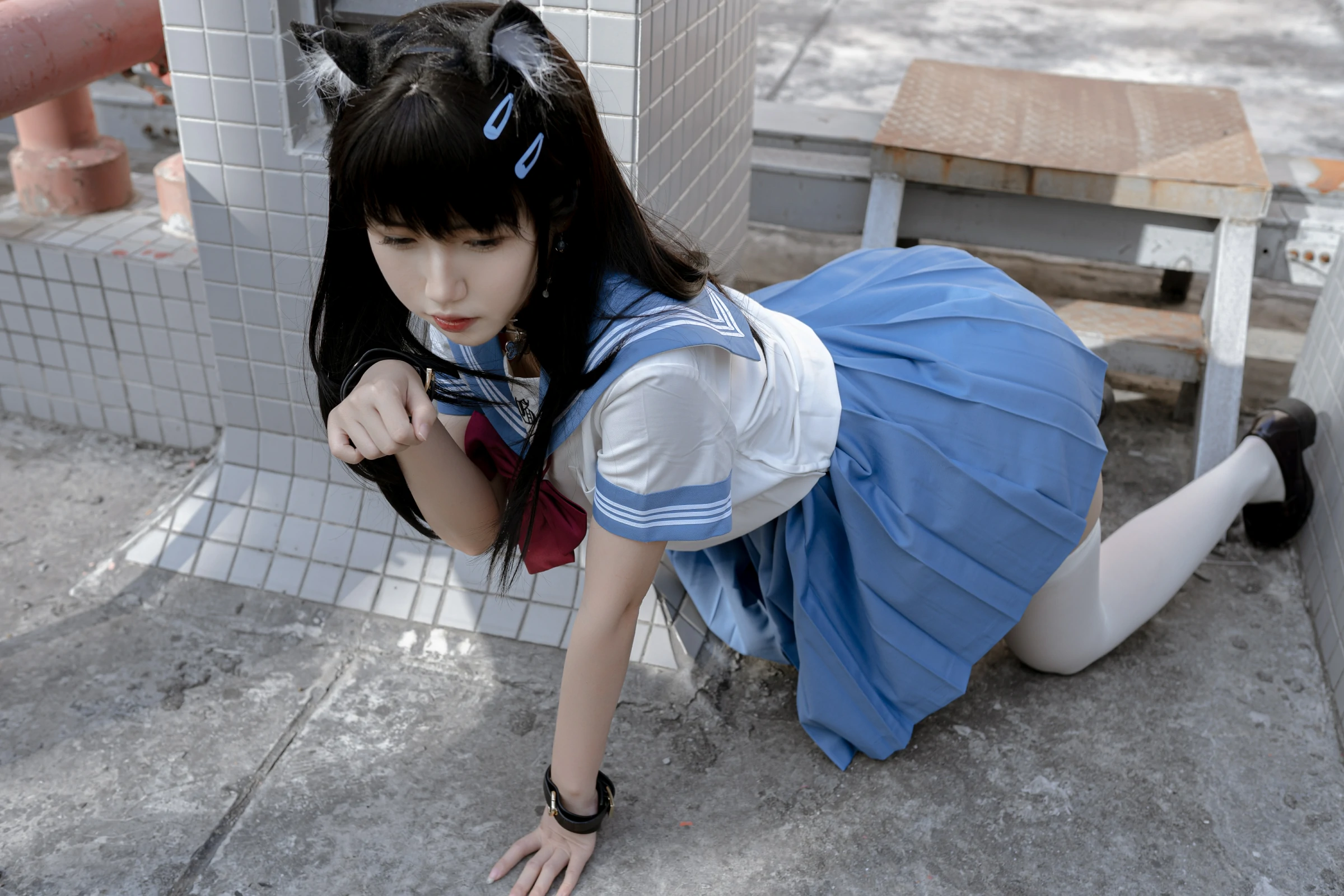 不呆猫 – 天台小m猫 Cosplay-第40张