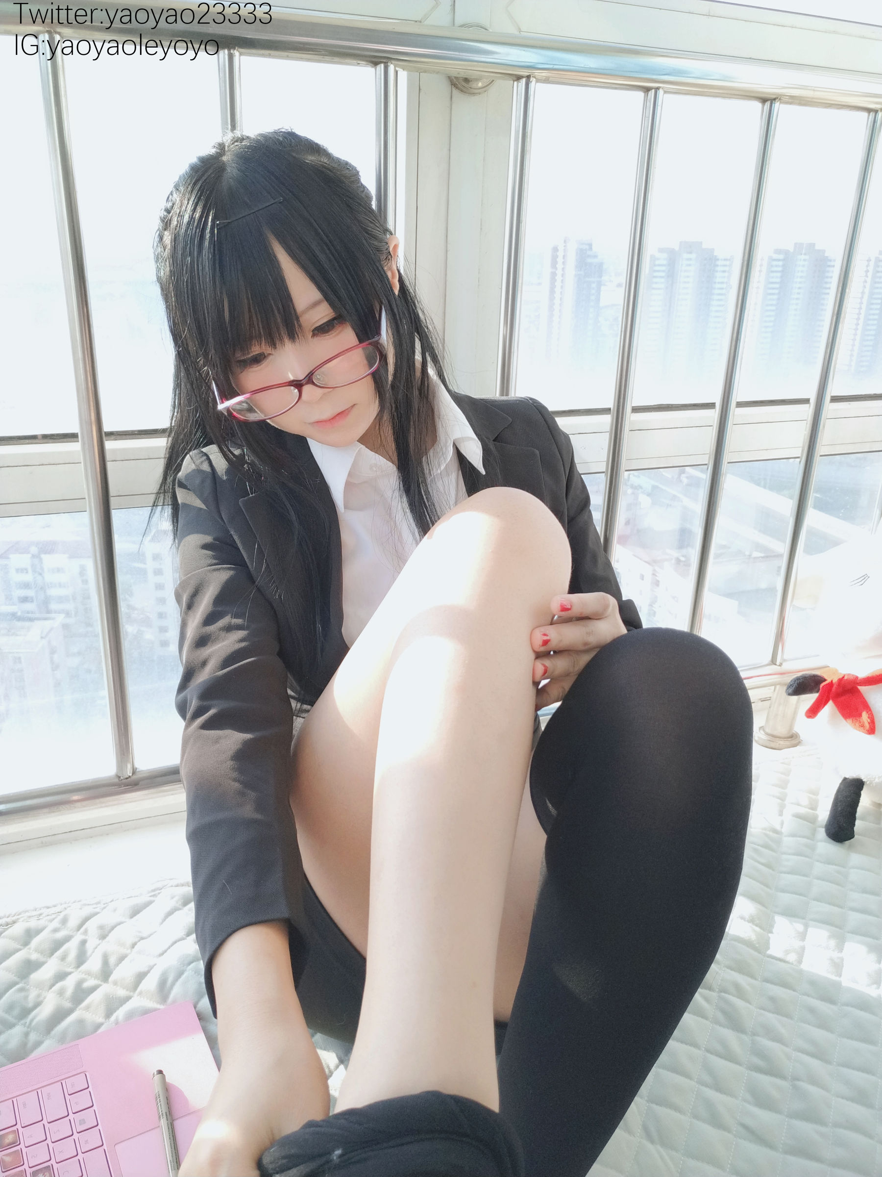 萌妹子Coser摇摇乐yoyo – 补习老师 Cosplay-第22张