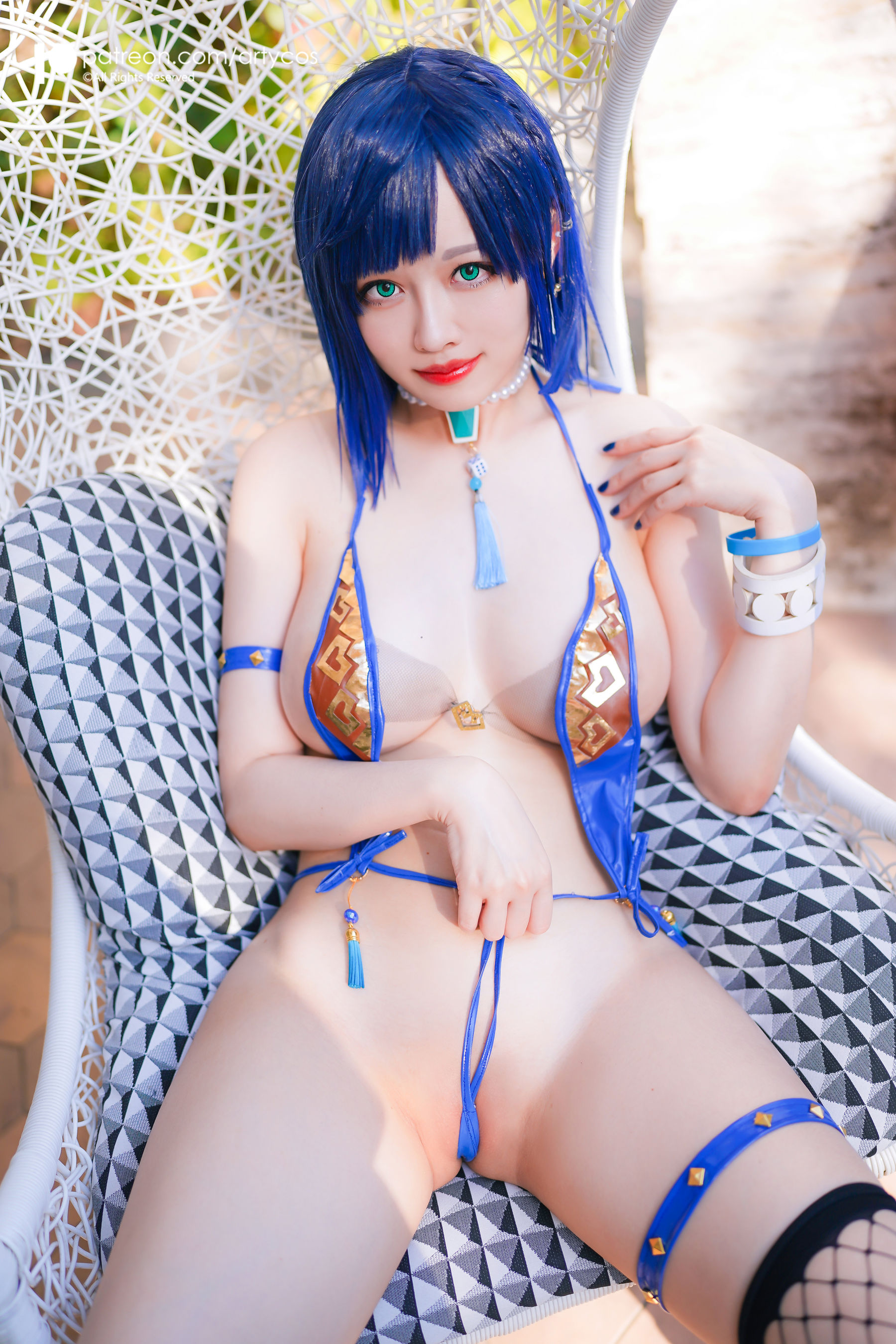 COS妹子Arty亞緹 – Genshin Yelan Cosplay-第60张