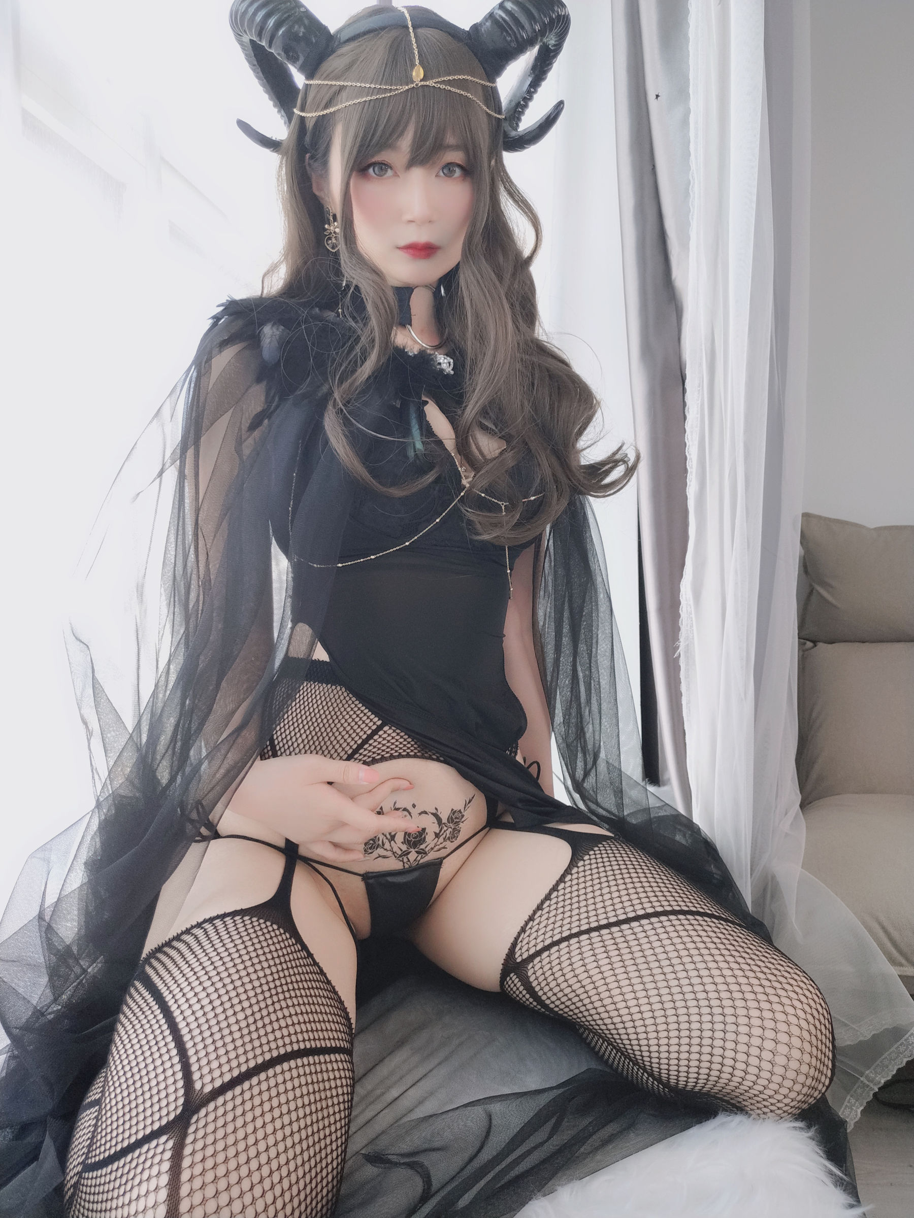 Coser小姐姐白银 黑山魅魔 Cosplay-第18张