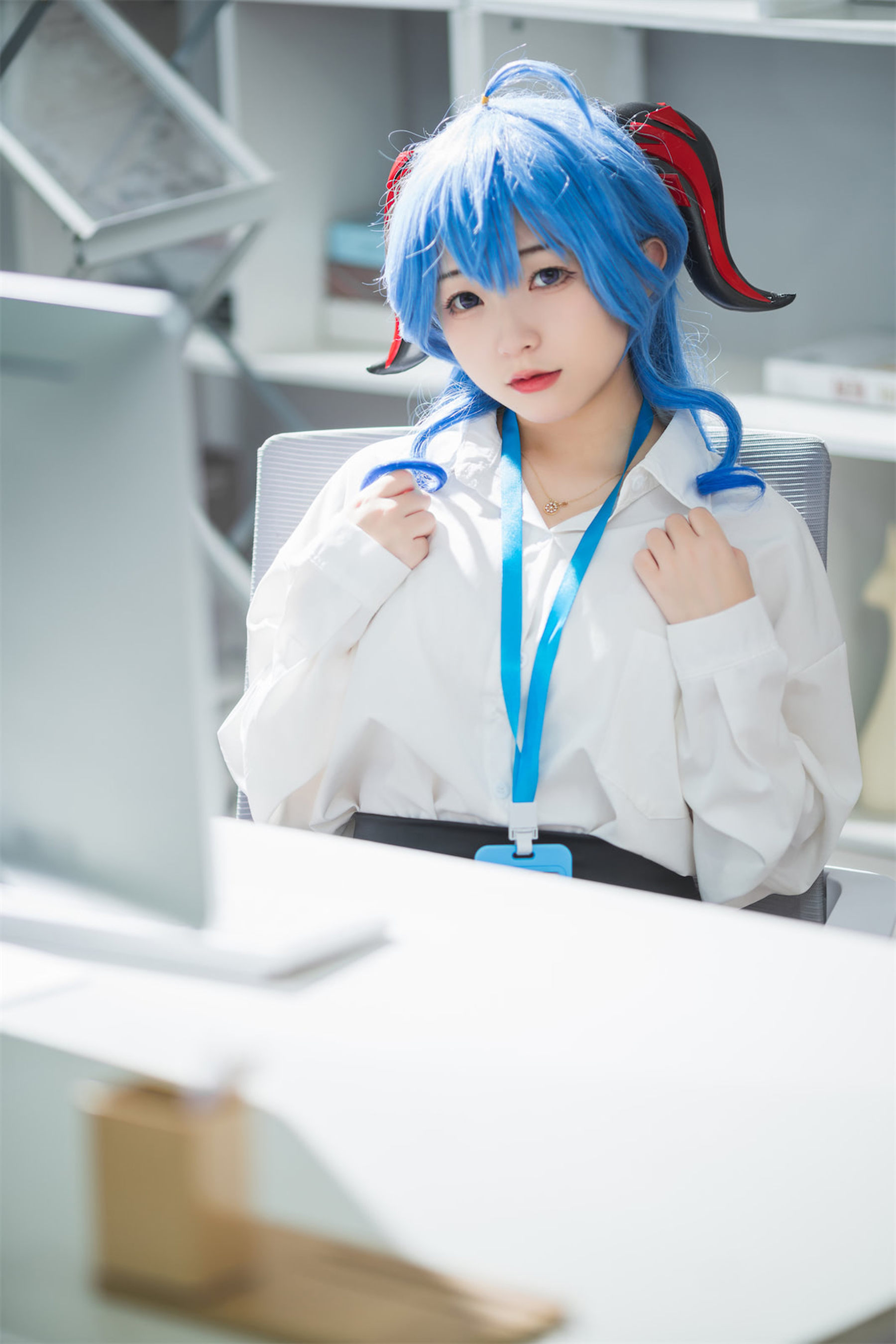 花铃 – 甘雨秘书OL Cosplay-第8张