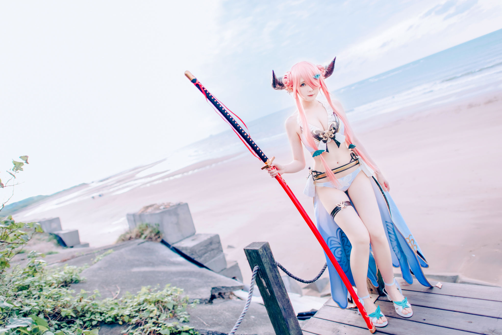 微博妹纸霜月shimo – 碧蓝幻想 娜尔梅亚 Cosplay-第4张