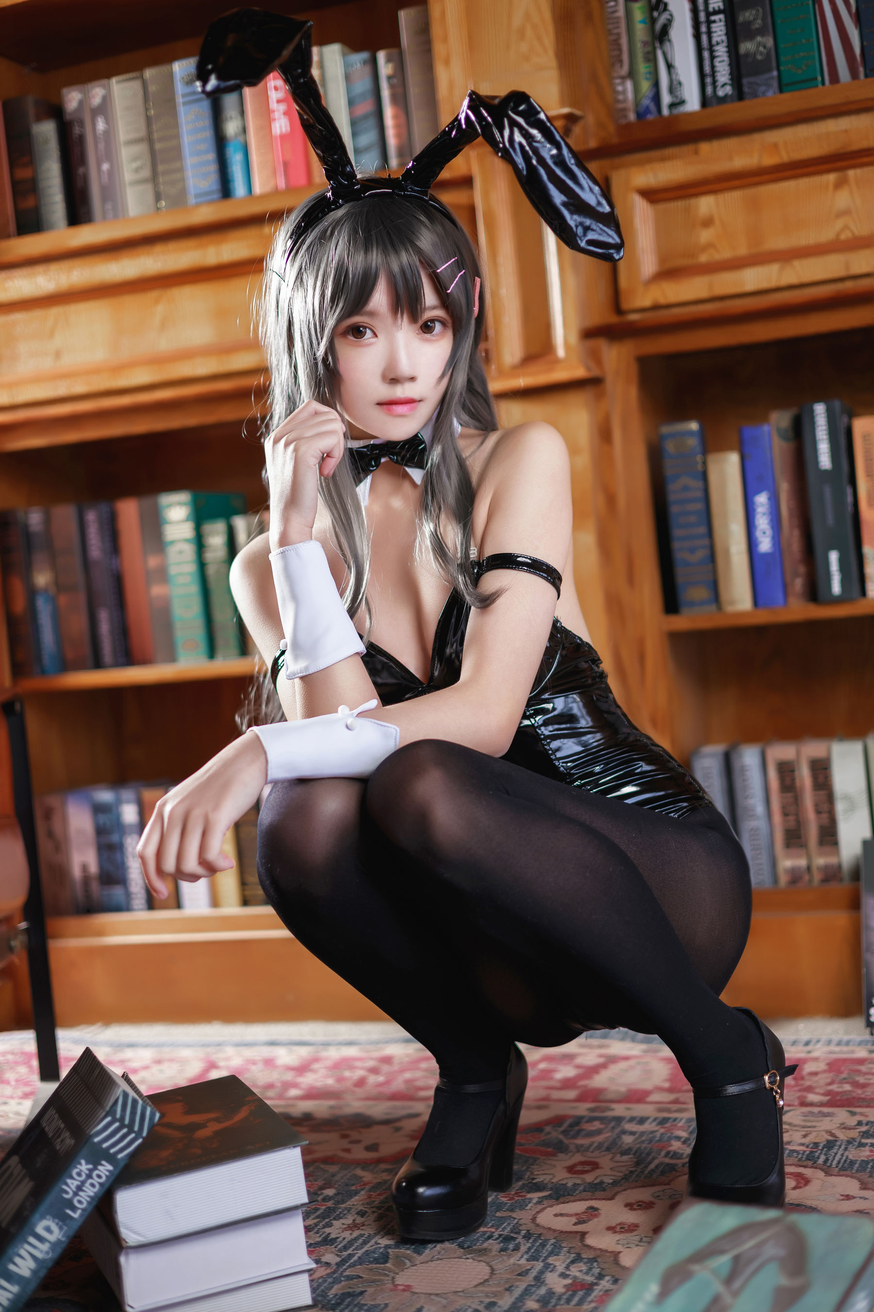 桜桃喵 – 樱岛麻衣兔女郎 Cosplay-第35张
