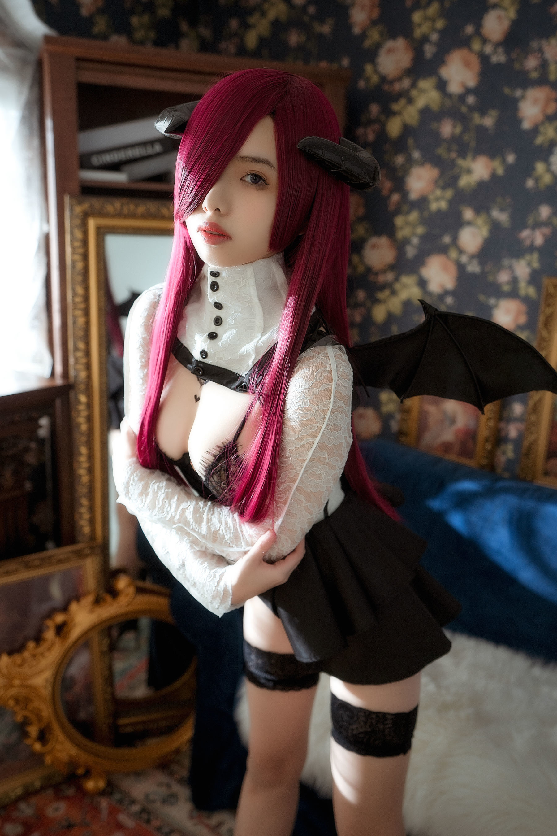 [萝莉COS] 雯妹 – 魅魔 the countess of devil Cosplay-第33张