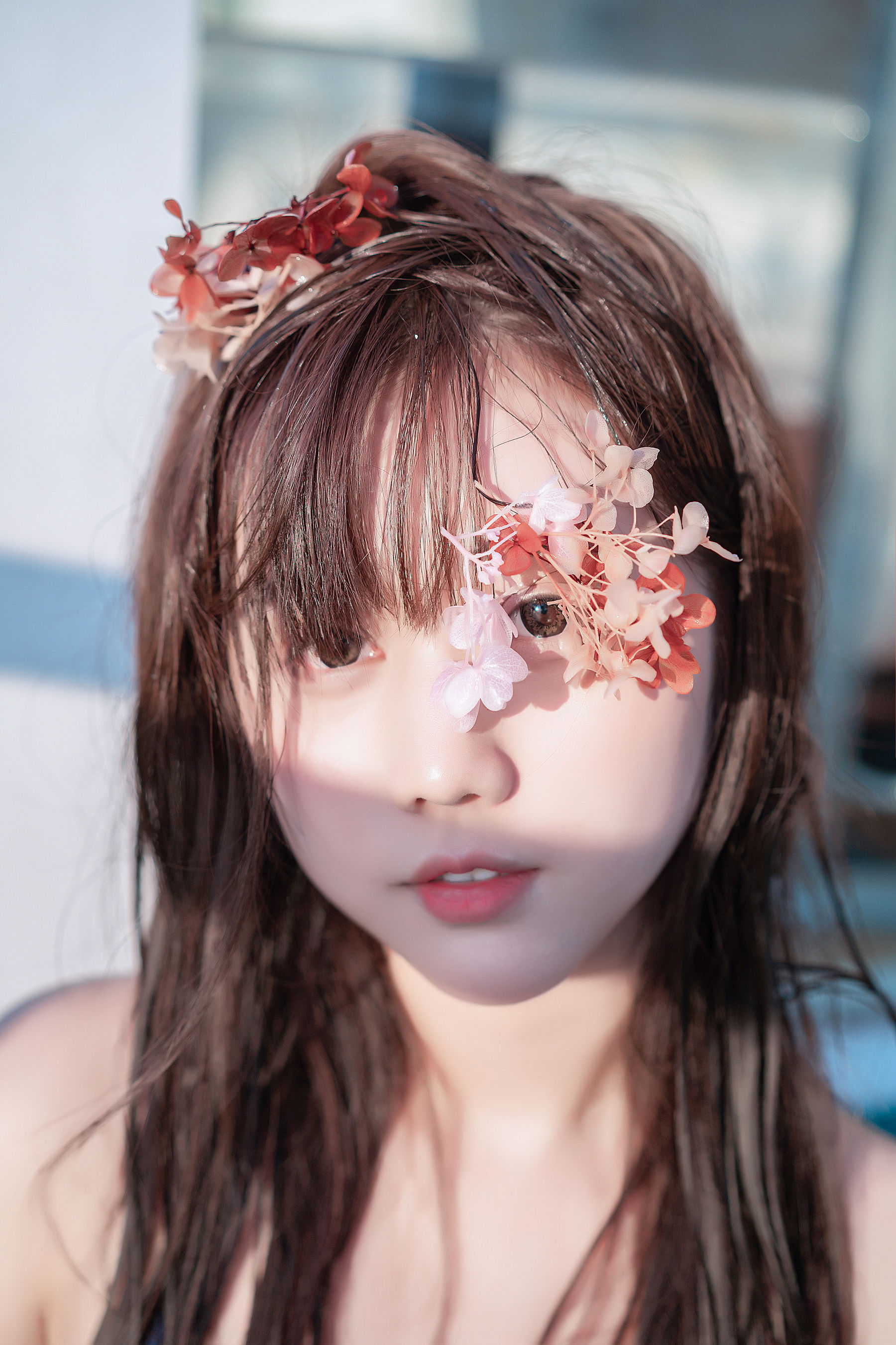 微博福利姬镜酱 私奔之泳衣 Cosplay-第20张
