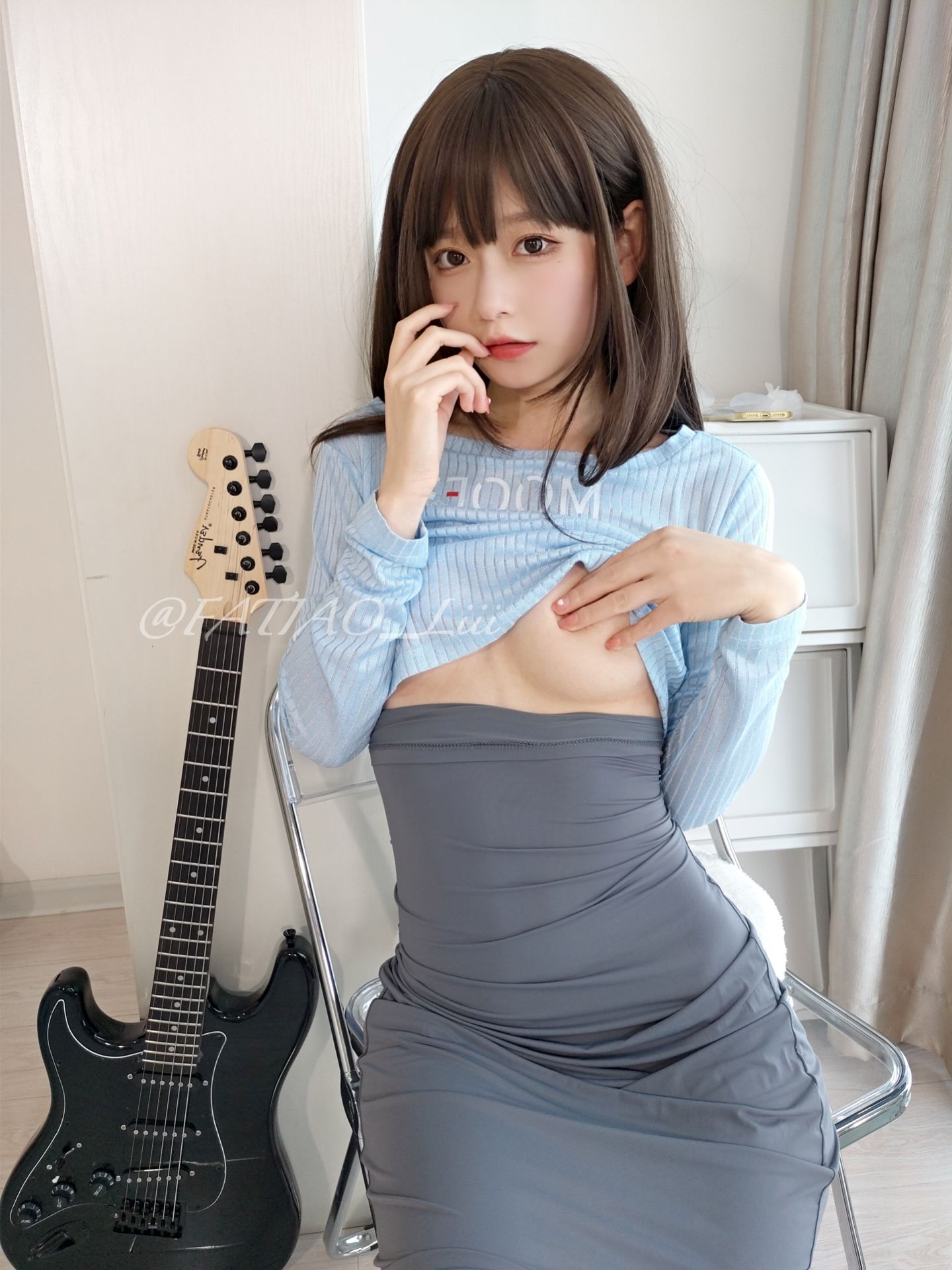 迷之呆梨(发条少女) – 吉他妹妹 Cosplay-第10张