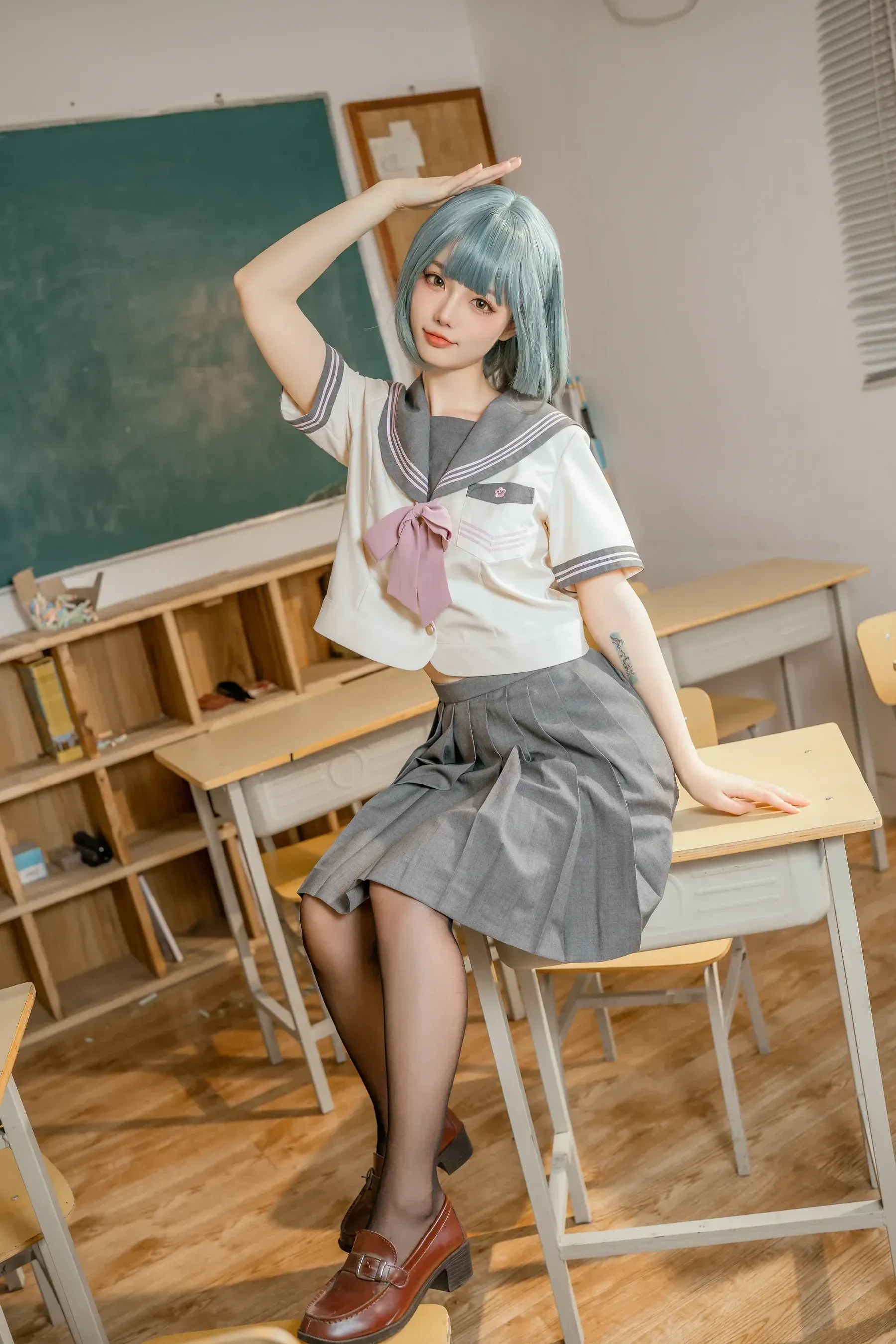 桃良阿宅 – 不良JK Cosplay-第95张