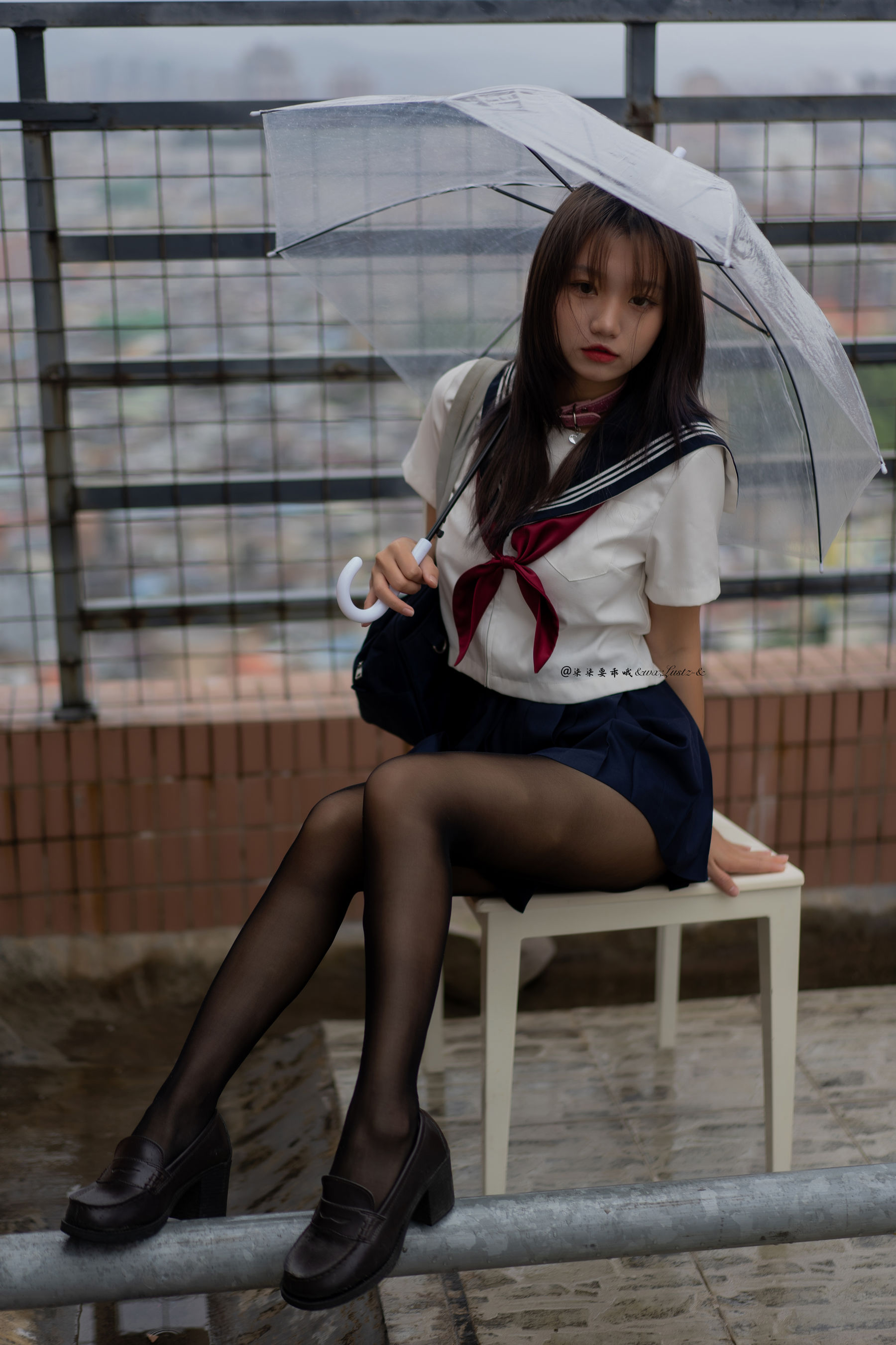 动漫博主柒柒要乖哦 – 天台学姐 Cosplay-第5张