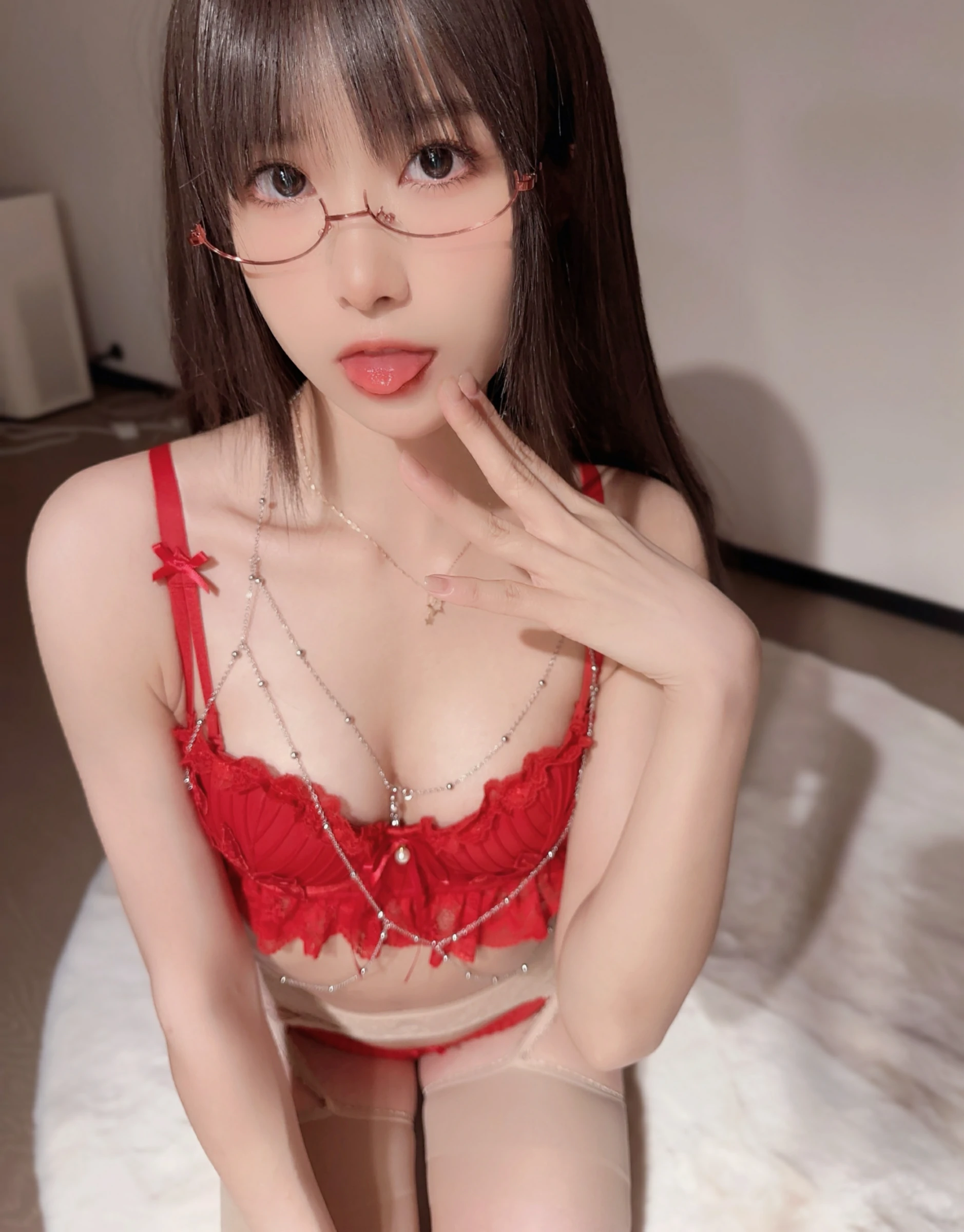 布丁大法 – 覆盆子眼镜娘 Cosplay-第43张