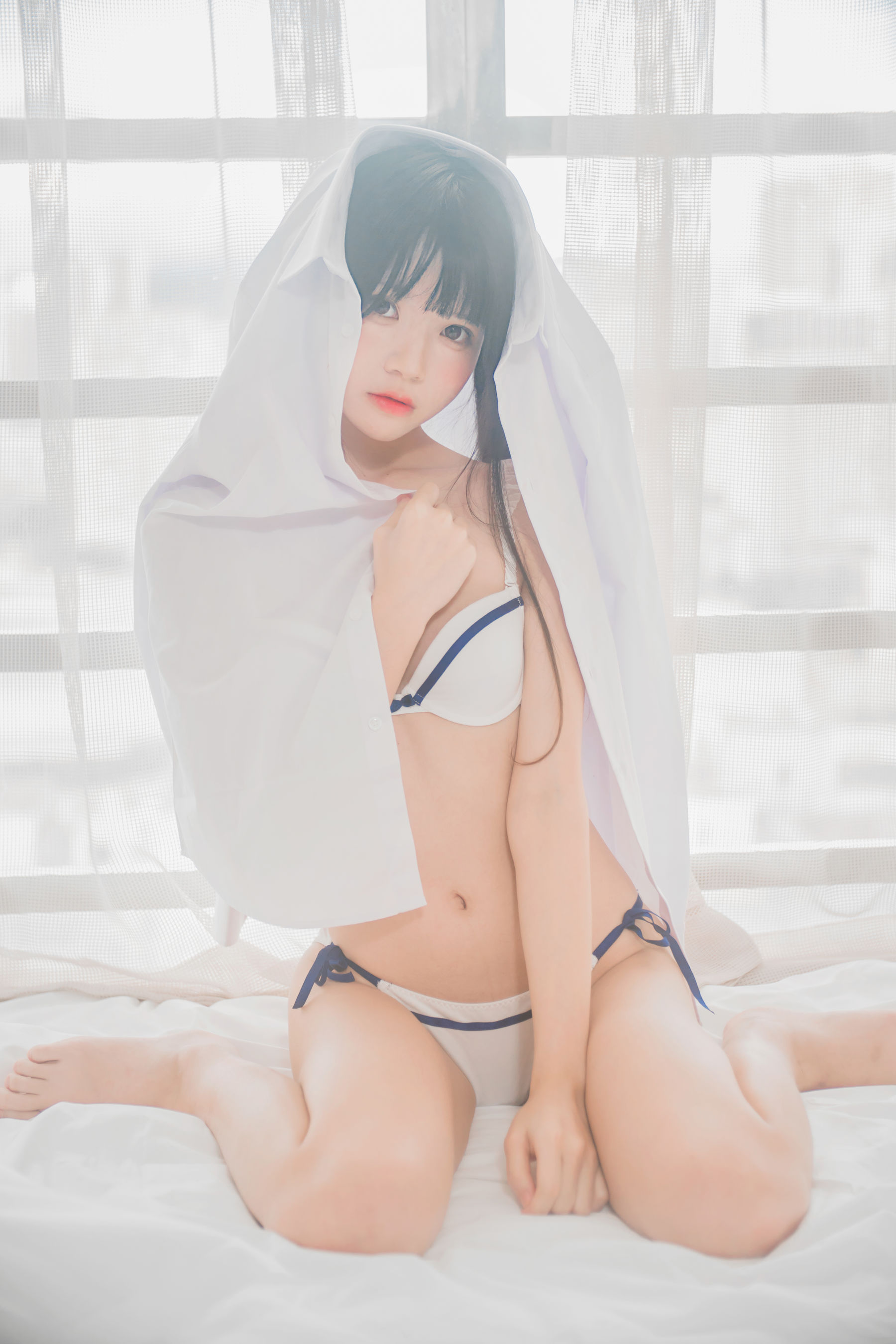 桜桃喵 《白衬衫双马尾》 Cosplay-第16张