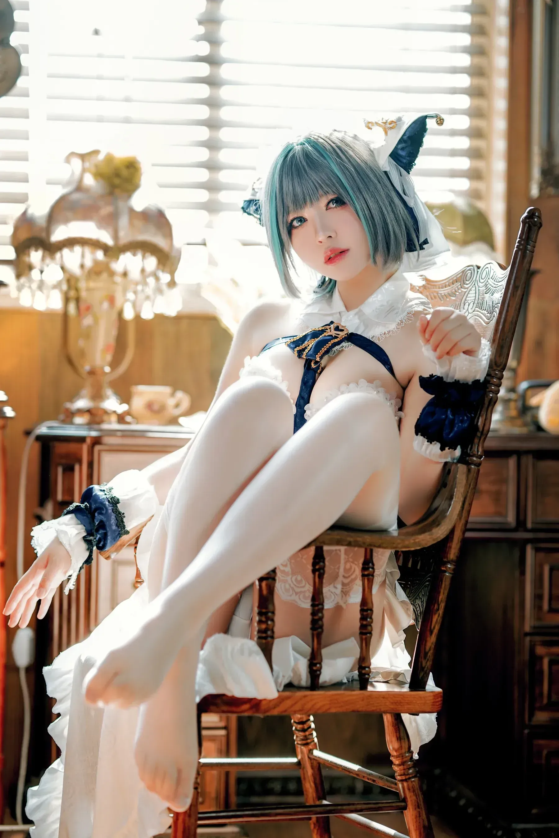 半半子 – 碧蓝航线 柴郡抱枕 Cosplay-第45张