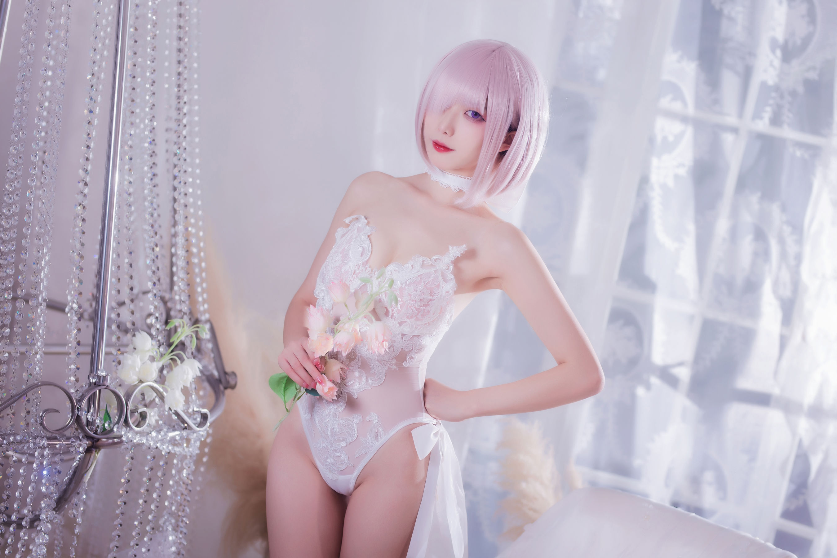 动漫博主封疆疆v – 婚纱玛修 Cosplay-第19张
