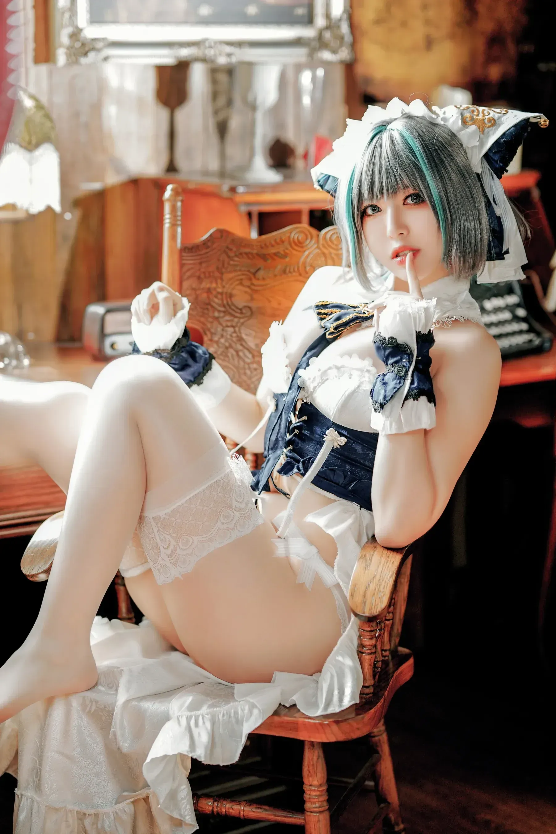 半半子 – 碧蓝航线 柴郡抱枕 Cosplay-第15张