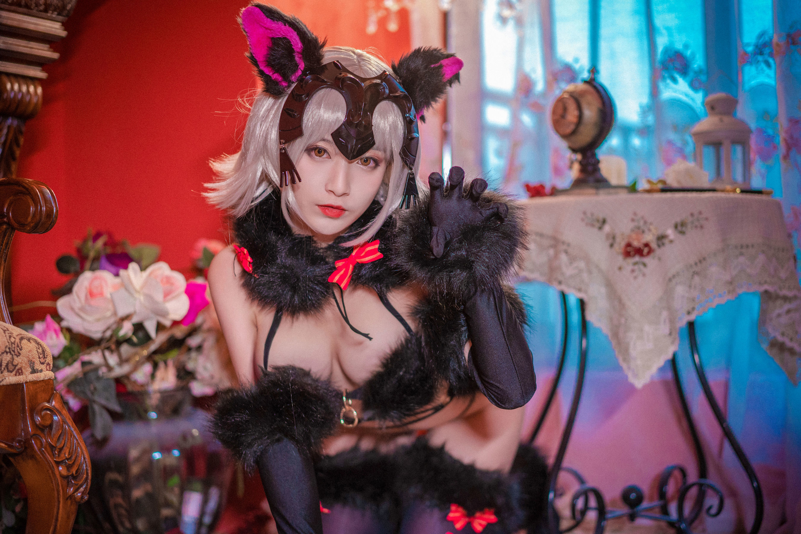 动漫博主铁板烧鬼舞w 花魁2 Cosplay-第4张