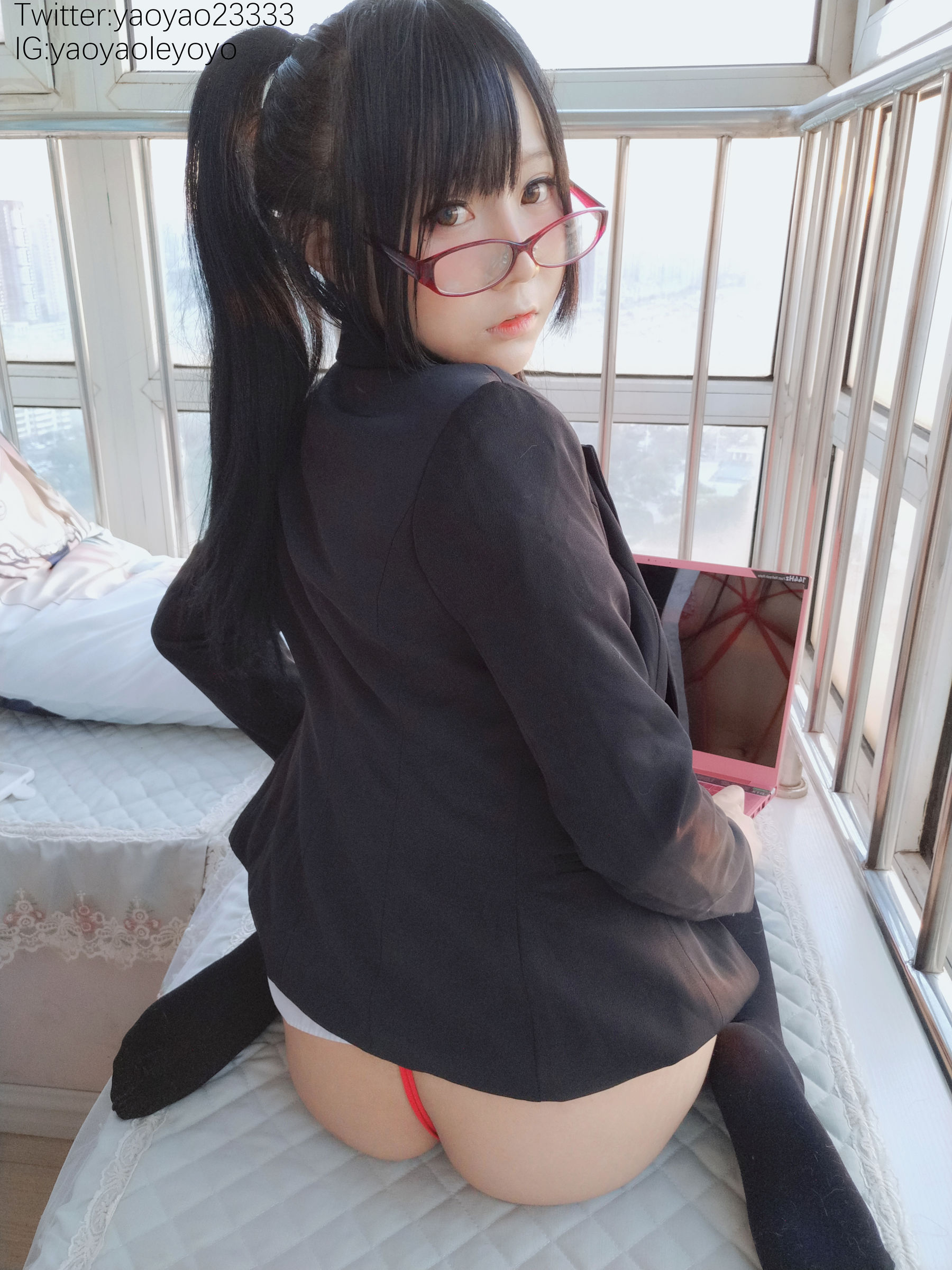 萌妹子Coser摇摇乐yoyo – 补习老师 Cosplay-第14张