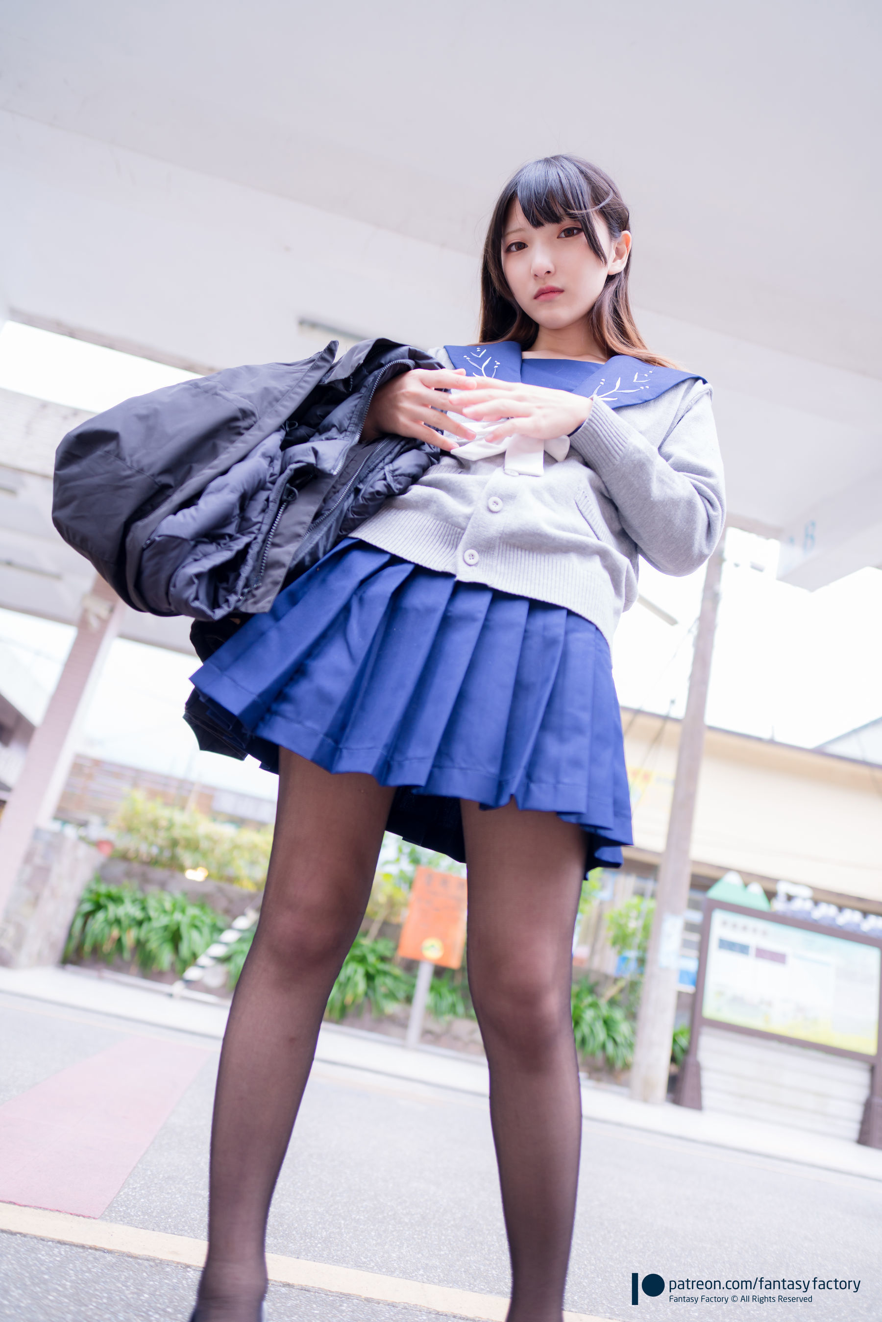 [Fantasy Factory] 小丁Cosplay – JK制服 水手小兔 外拍 Cosplay-第5张