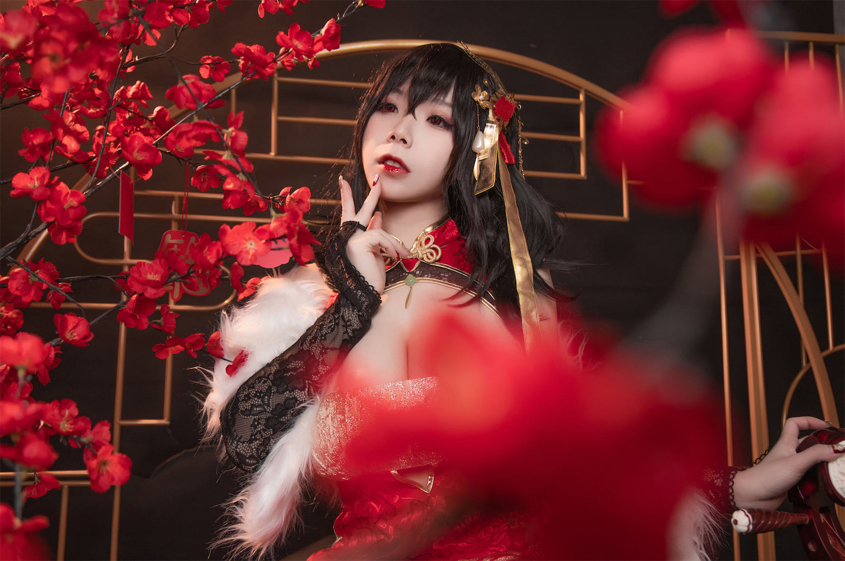 自闭颜球球(无颜小天使wy) – 碧蓝航线 大凤红旗袍 Cosplay-第1张