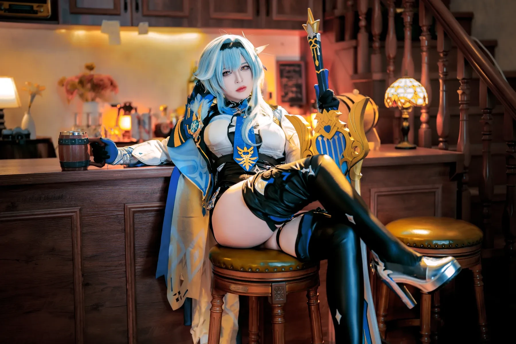 半半子 – 原神优菈 Cosplay-第6张