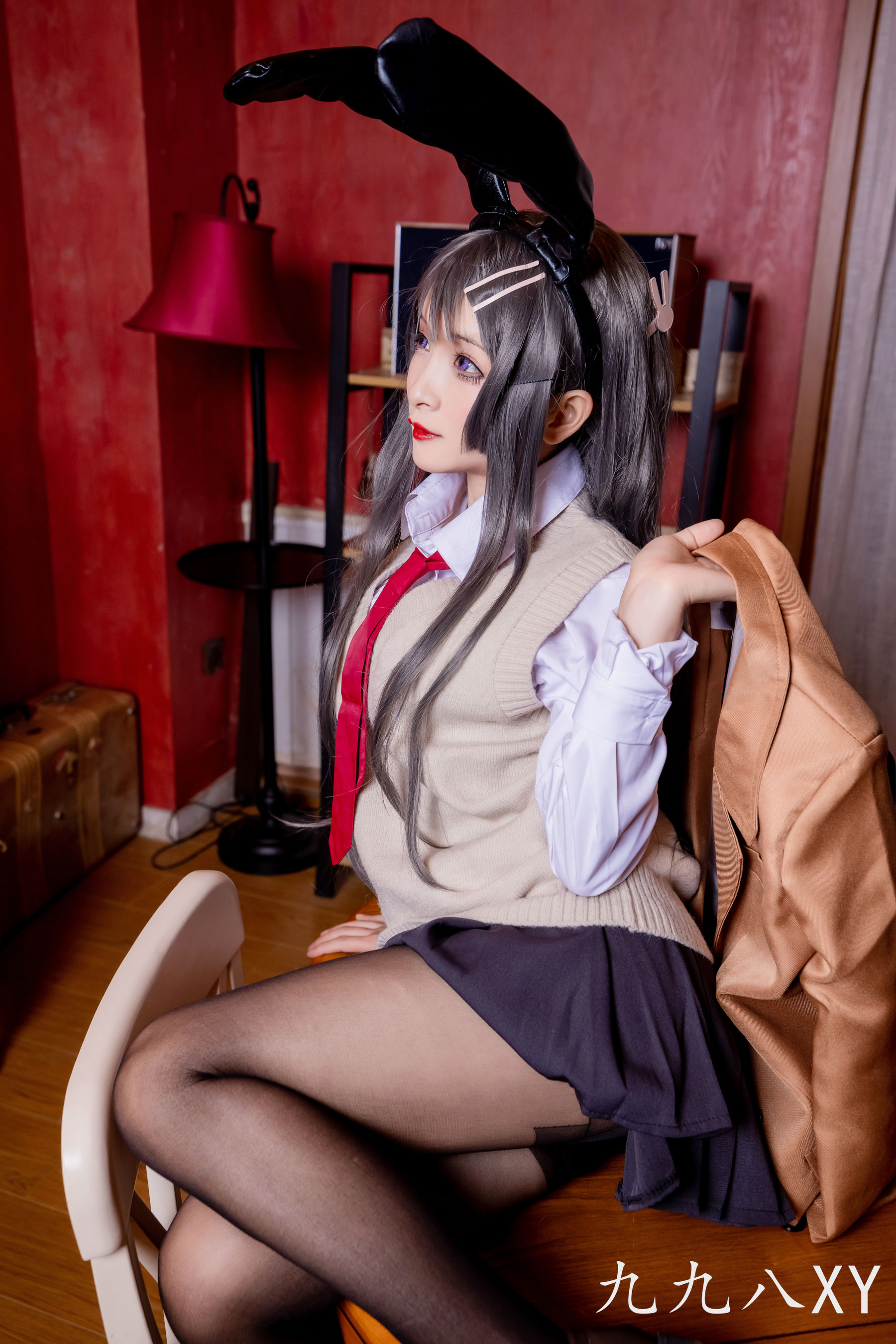 动漫博主九九八XY – 麻衣学姐 Cosplay-第6张