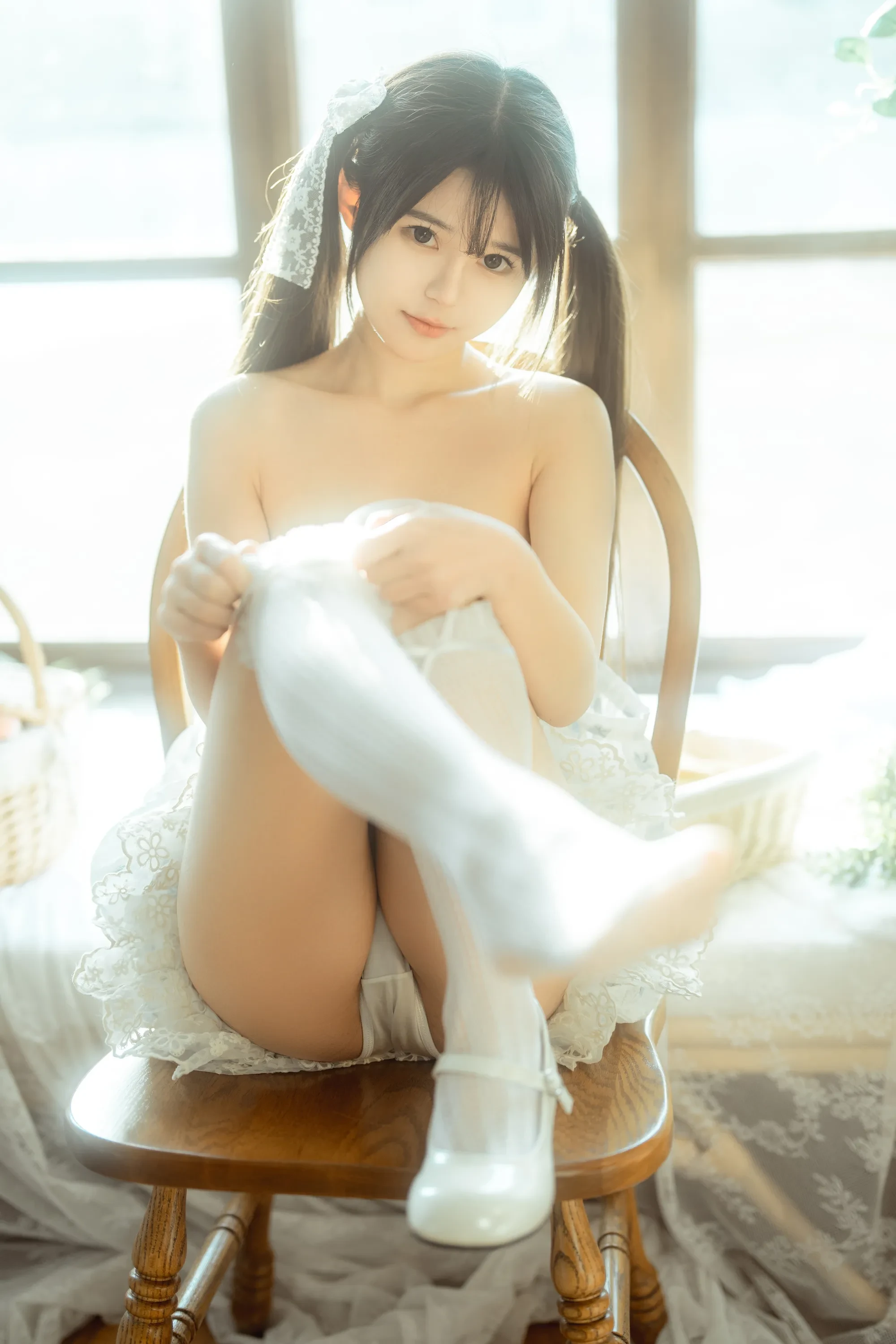 rua阮阮 – 花房 小裙子 Cosplay-第34张