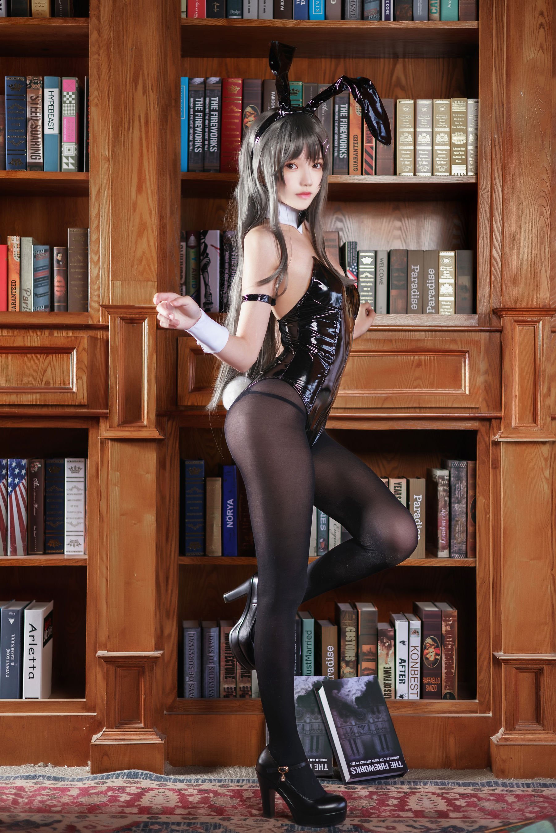 桜桃喵 – 樱岛麻衣兔女郎 Cosplay-第29张