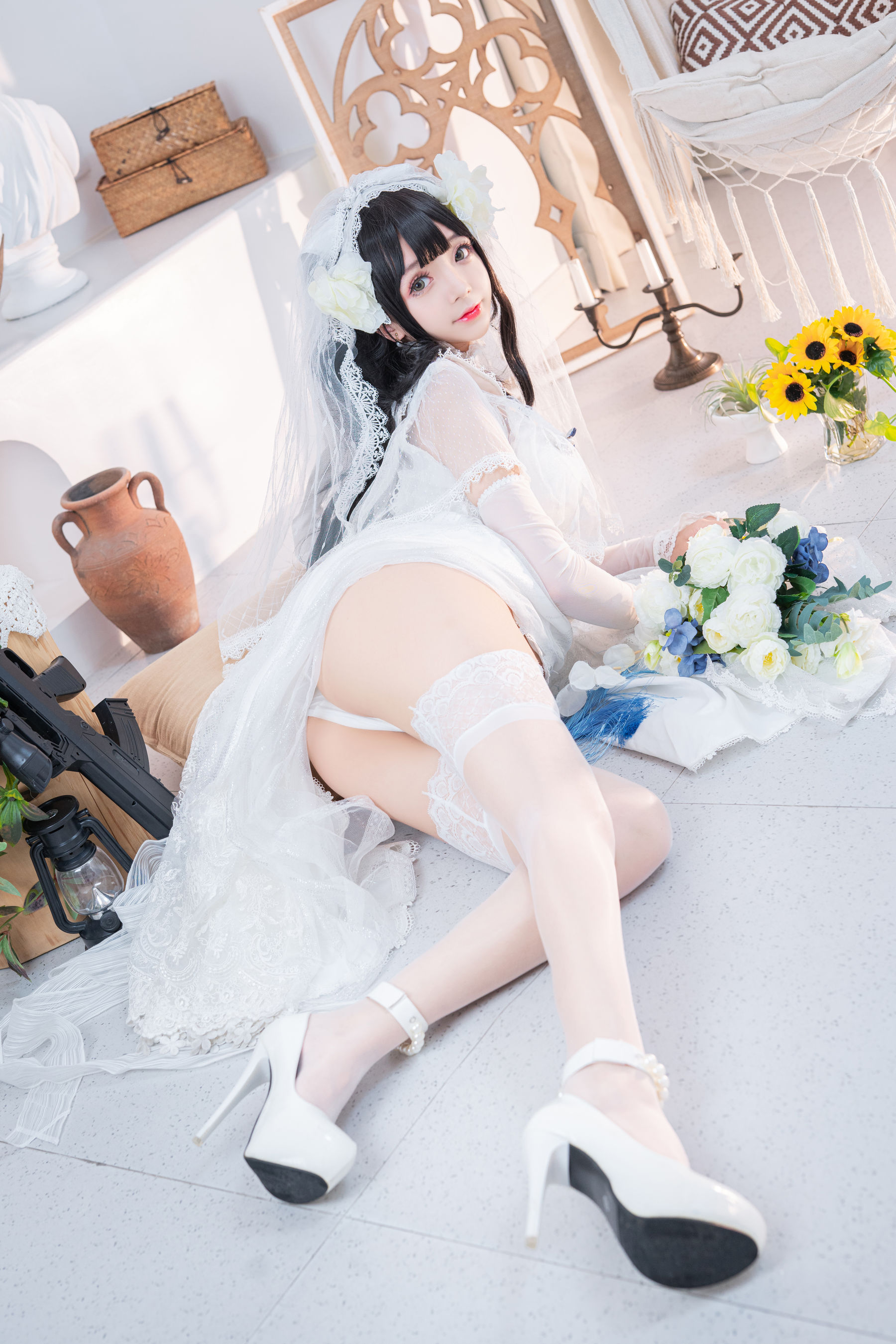 松本甜奈姣 – 95式婚纱 Cosplay-第2张