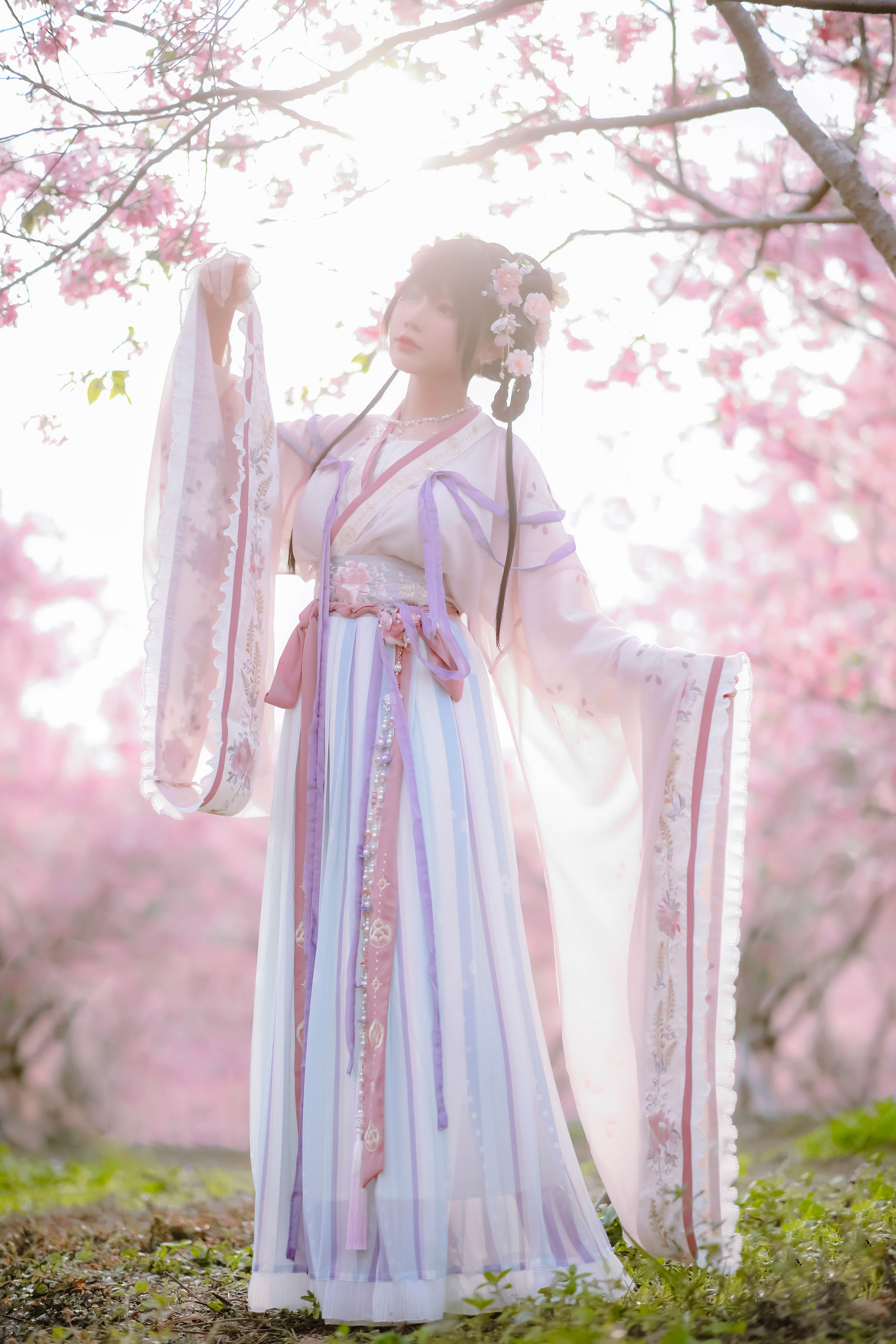 萌妹子Nyako喵子 – 樱花汉服 花神祈愿 Cosplay-第34张
