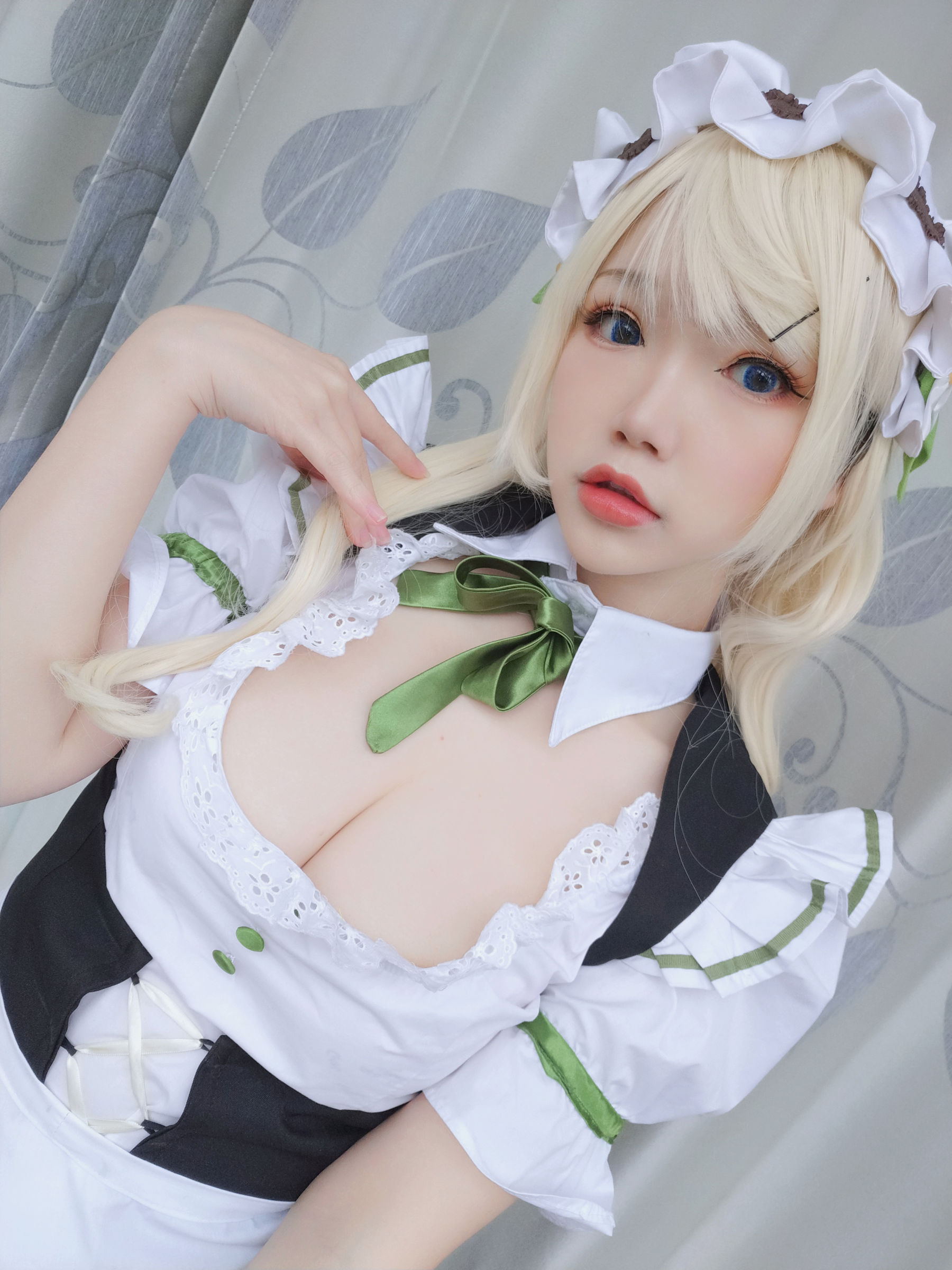 动漫博主雪晴Astra – 女仆 Cosplay-第5张
