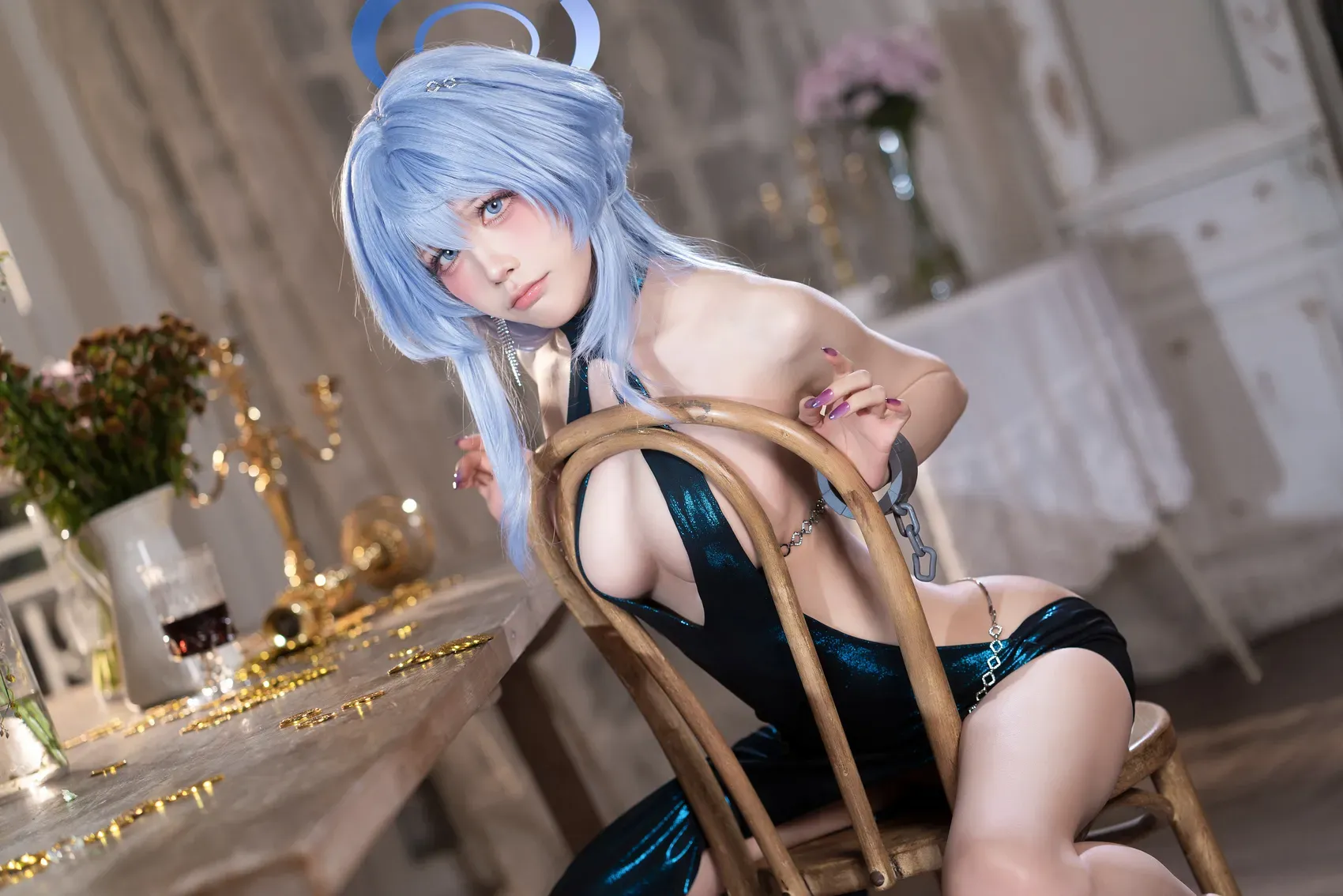 水淼aqua – 碧蓝档案 天雨亚子礼服 Cosplay-第49张