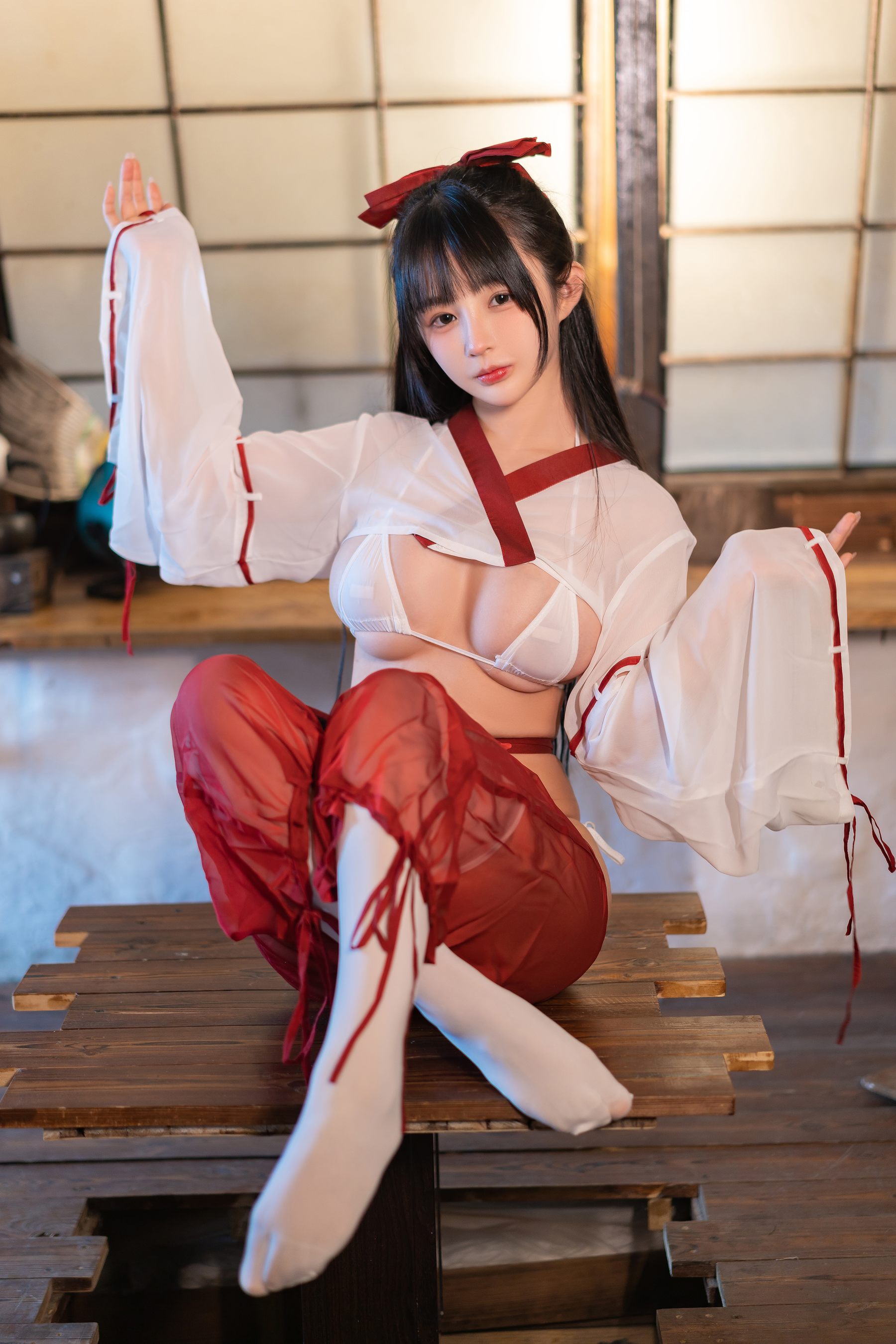 桜井宁宁 – 情趣巫女 Cosplay-第48张