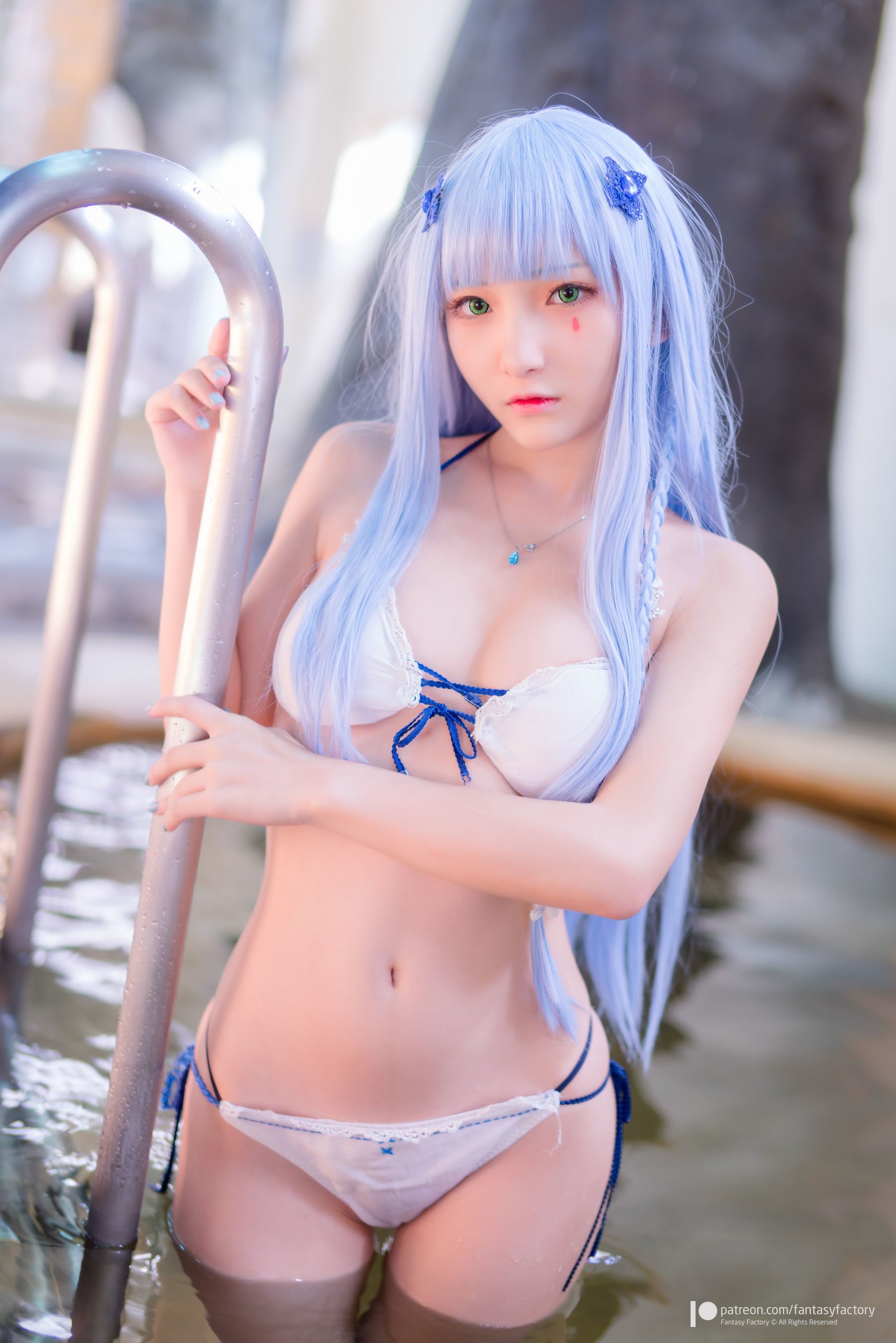 [Fantasy Factory] 小丁Cosplay – 魔女 浴池 黑丝 Cosplay-第52张