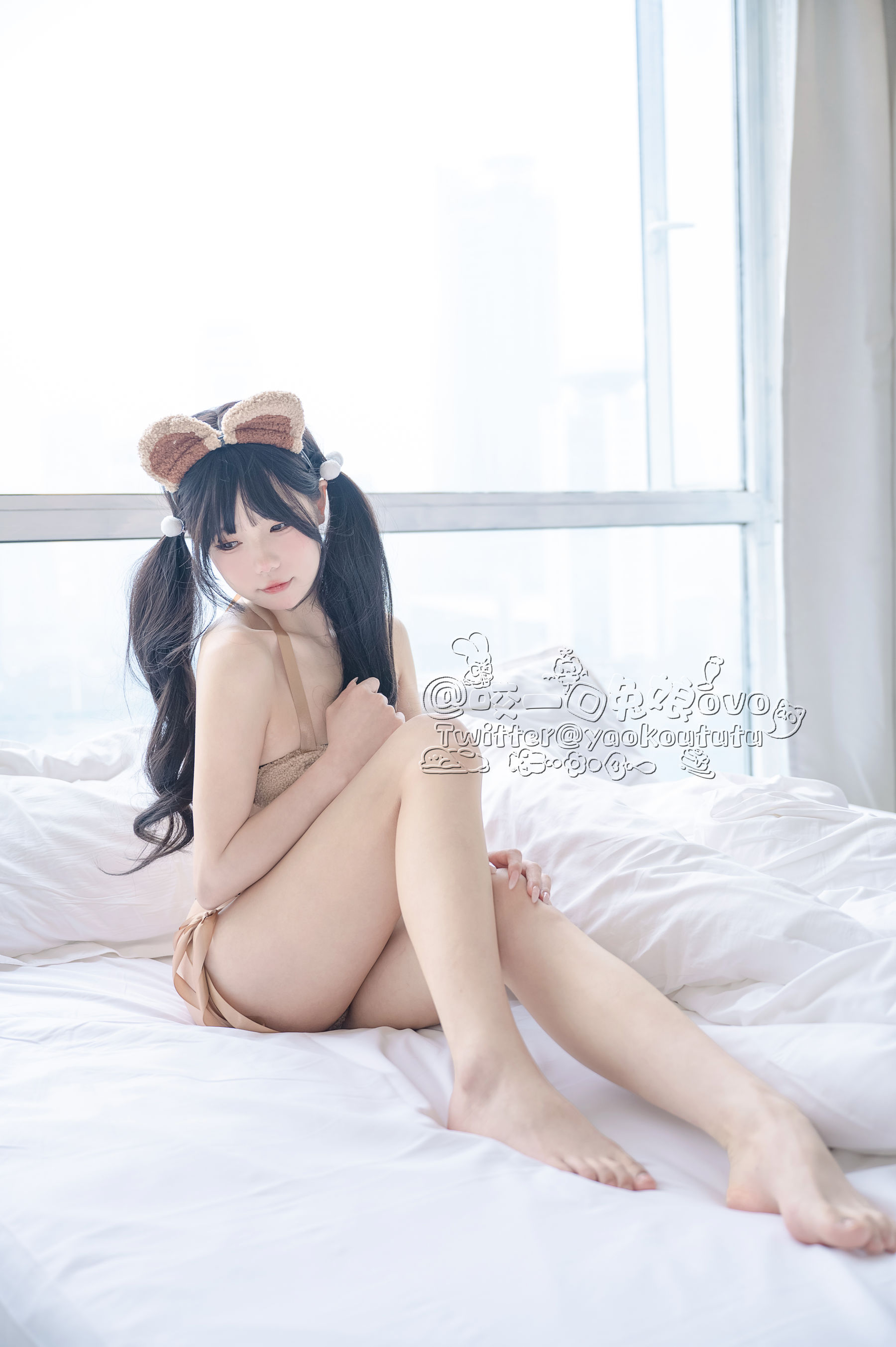 咬一口兔娘 – 小熊睡衣 Cosplay-第14张