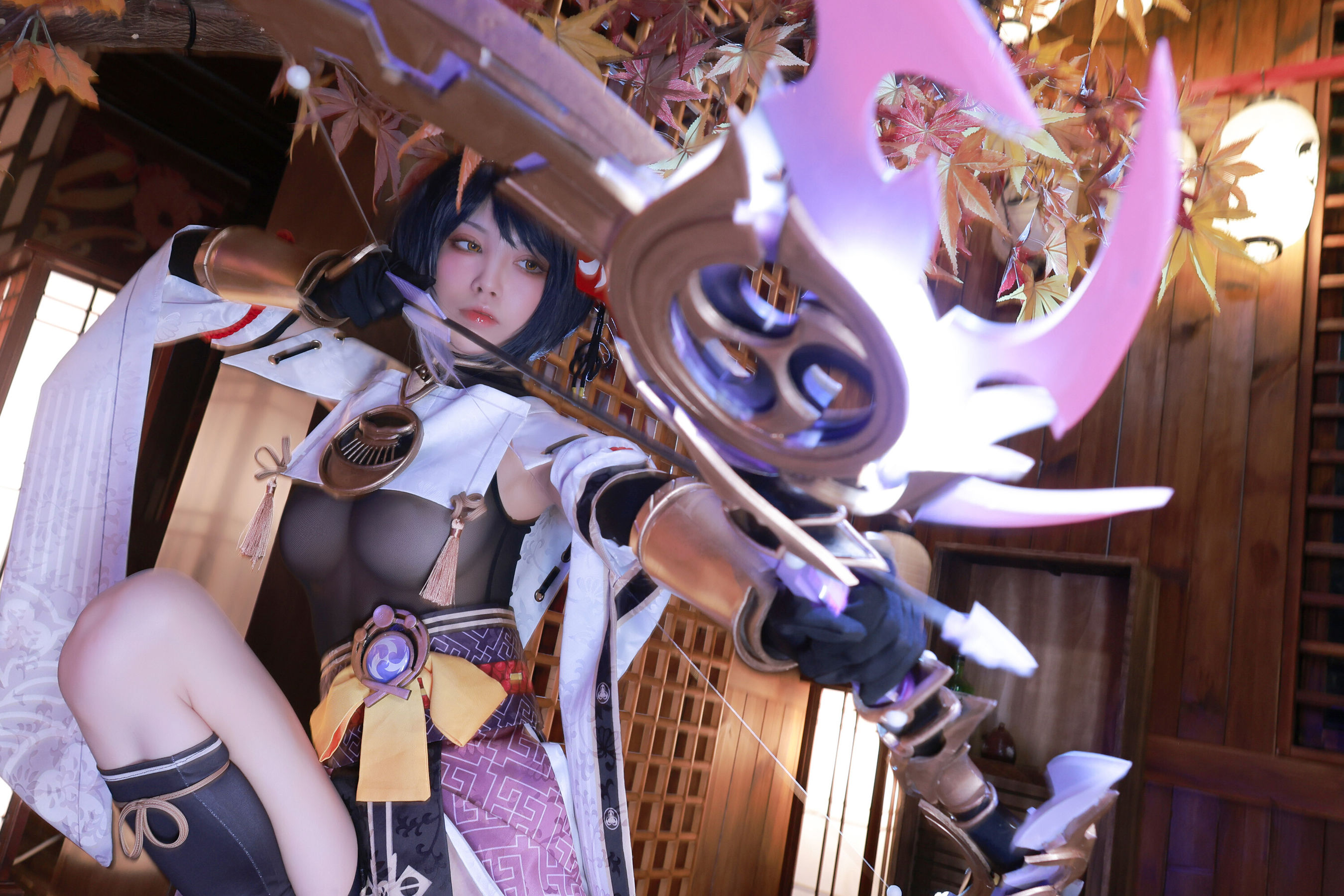 动漫博主水淼aqua – 九条裟羅 Cosplay-第4张