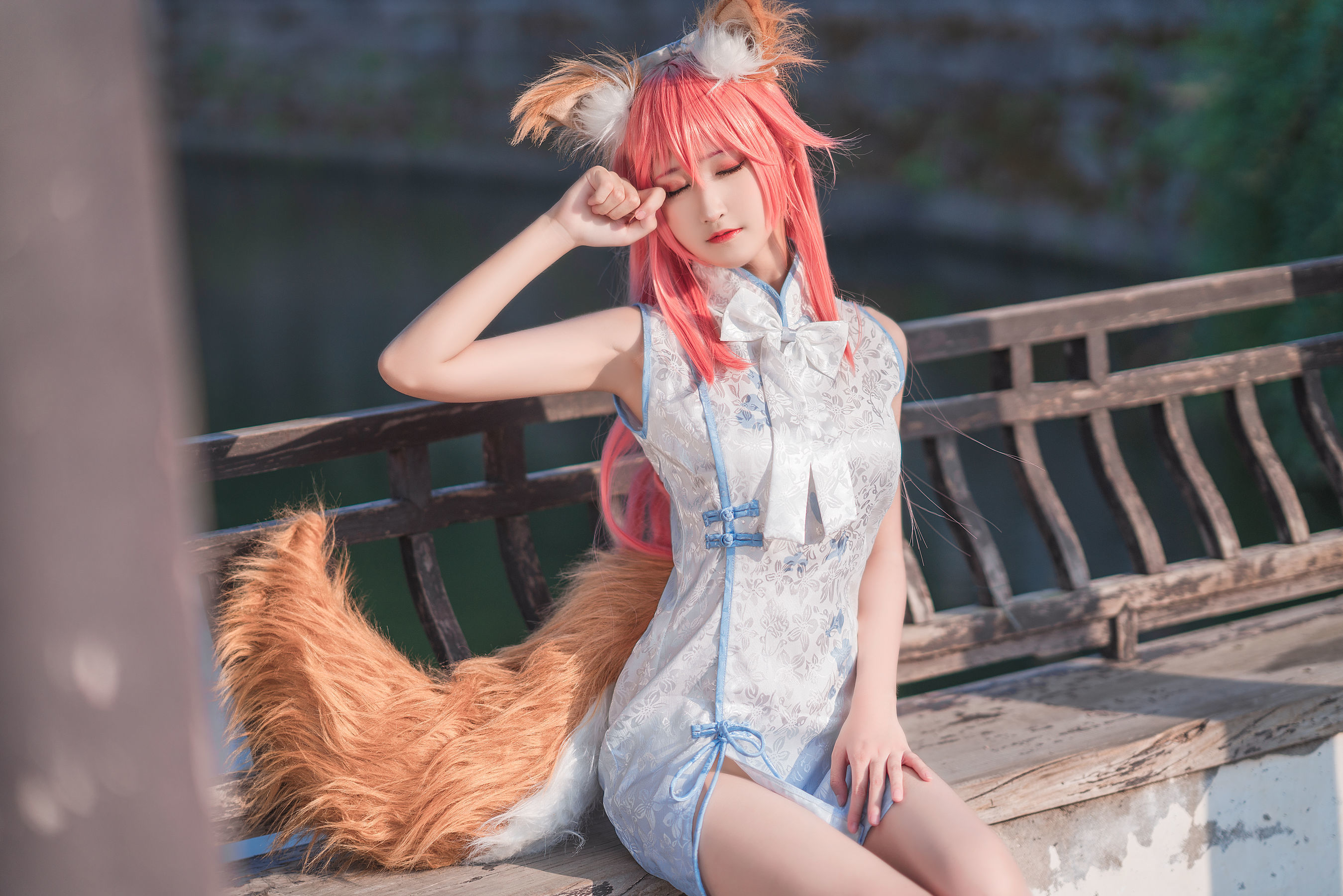 微博妹子三度_69 旗袍玉藻前 Cosplay-第8张