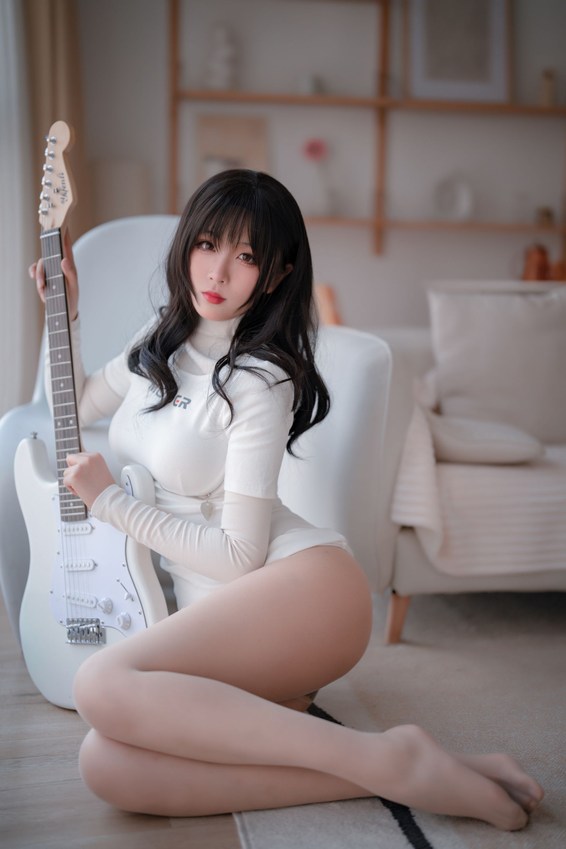 轩萧学姐 – 吉他妹妹 肉丝套 Cosplay-第57张