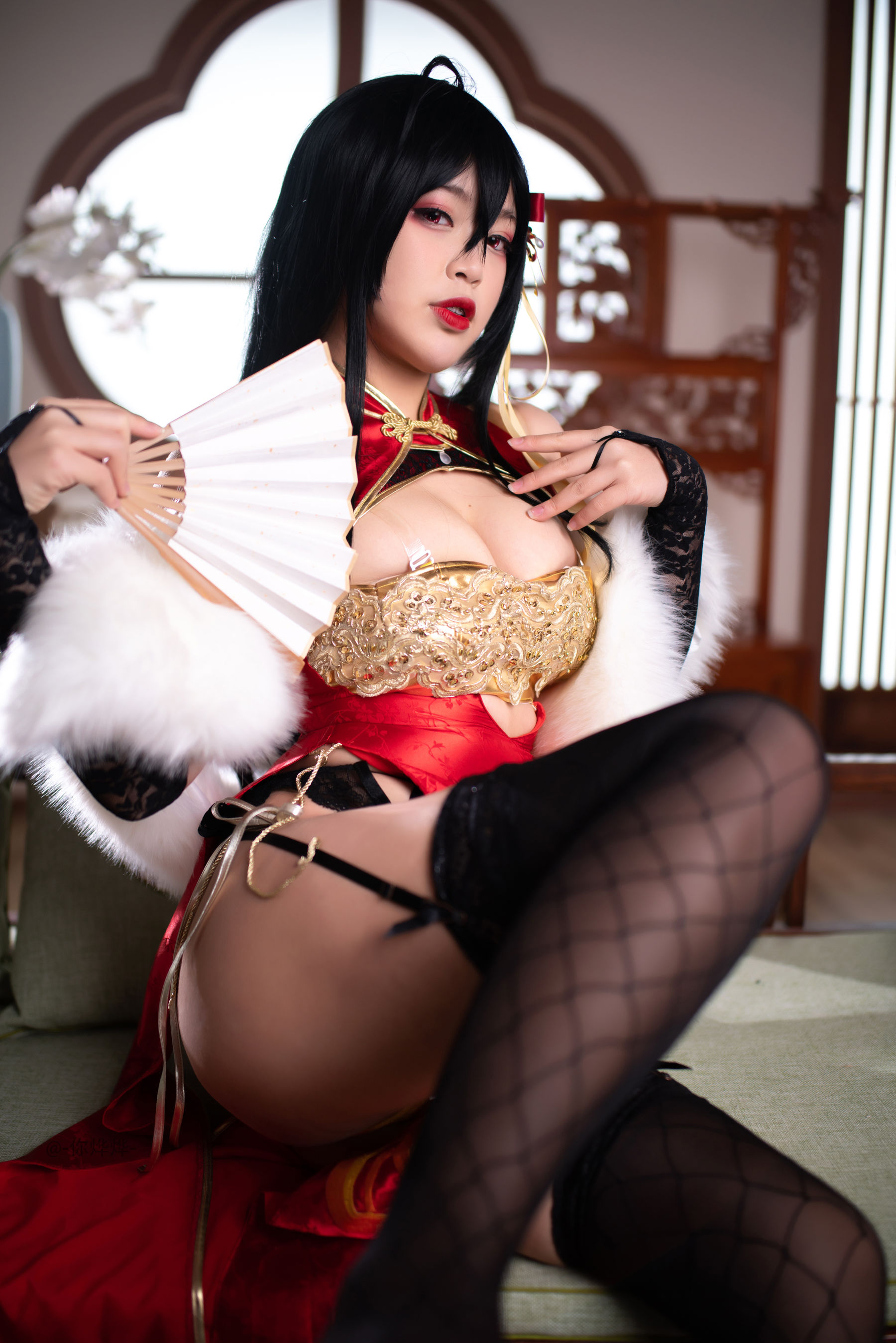 萌系小姐姐-白烨- 大凤旗袍 Cosplay-第36张
