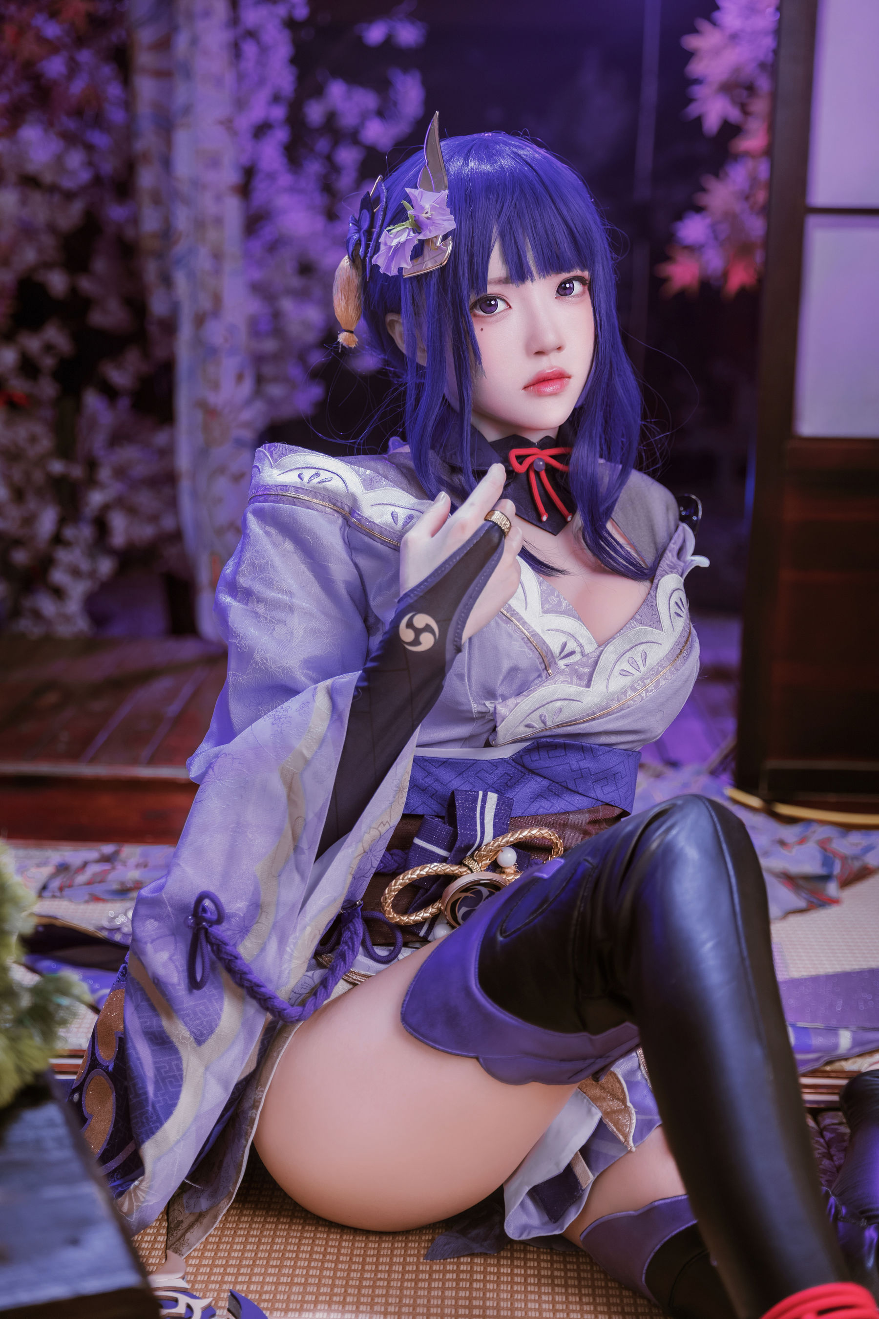 桜桃喵 – 雷电将军 Cosplay-第8张