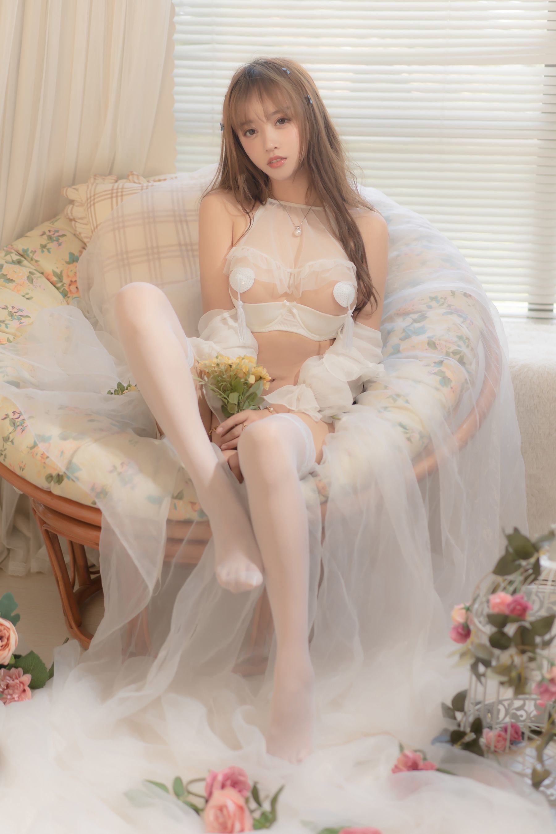 斗鱼米线线sama – 坠落天使 Cosplay-第4张