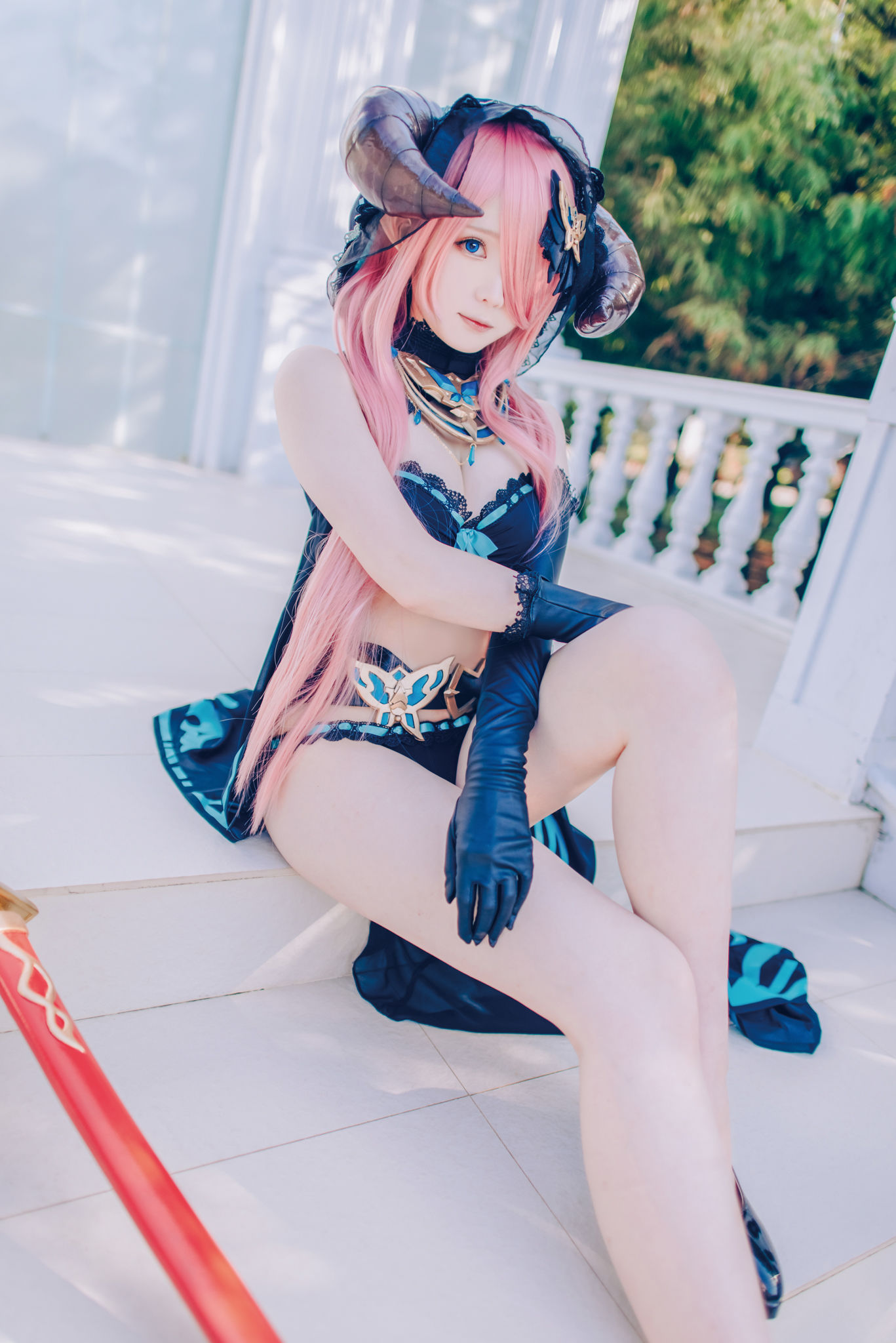 微博妹纸霜月shimo – 碧蓝幻想 娜尔梅亚 Cosplay-第55张