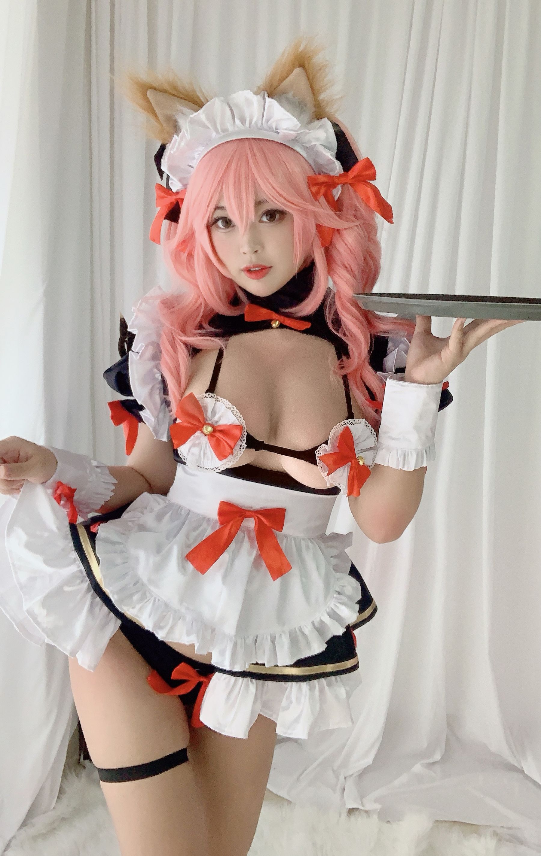 萌系小姐姐-白烨- – 玉藻前同人女仆 Cosplay-第9张
