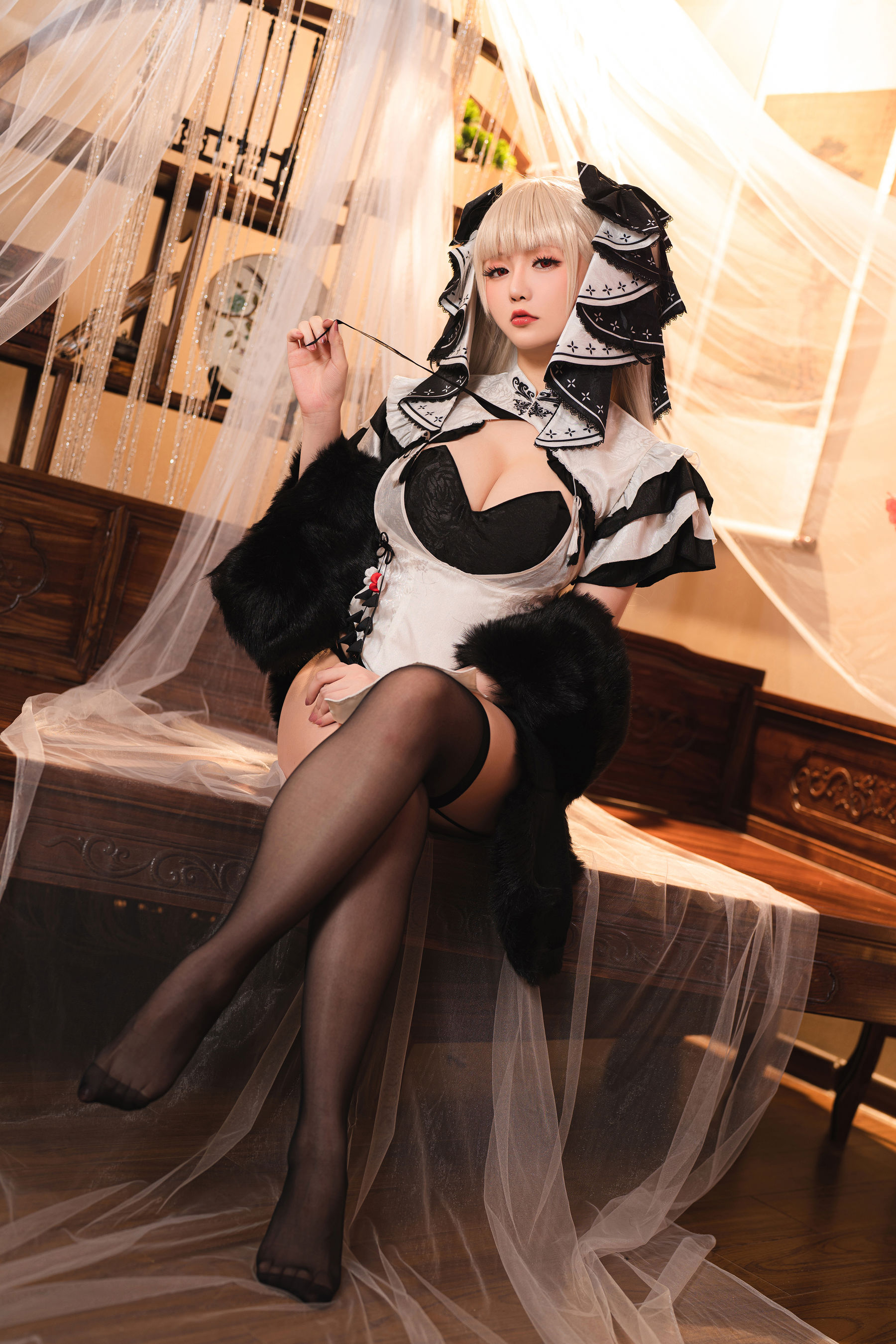Coser小姐姐星之迟迟 – 可畏旗袍 Cosplay-第1张