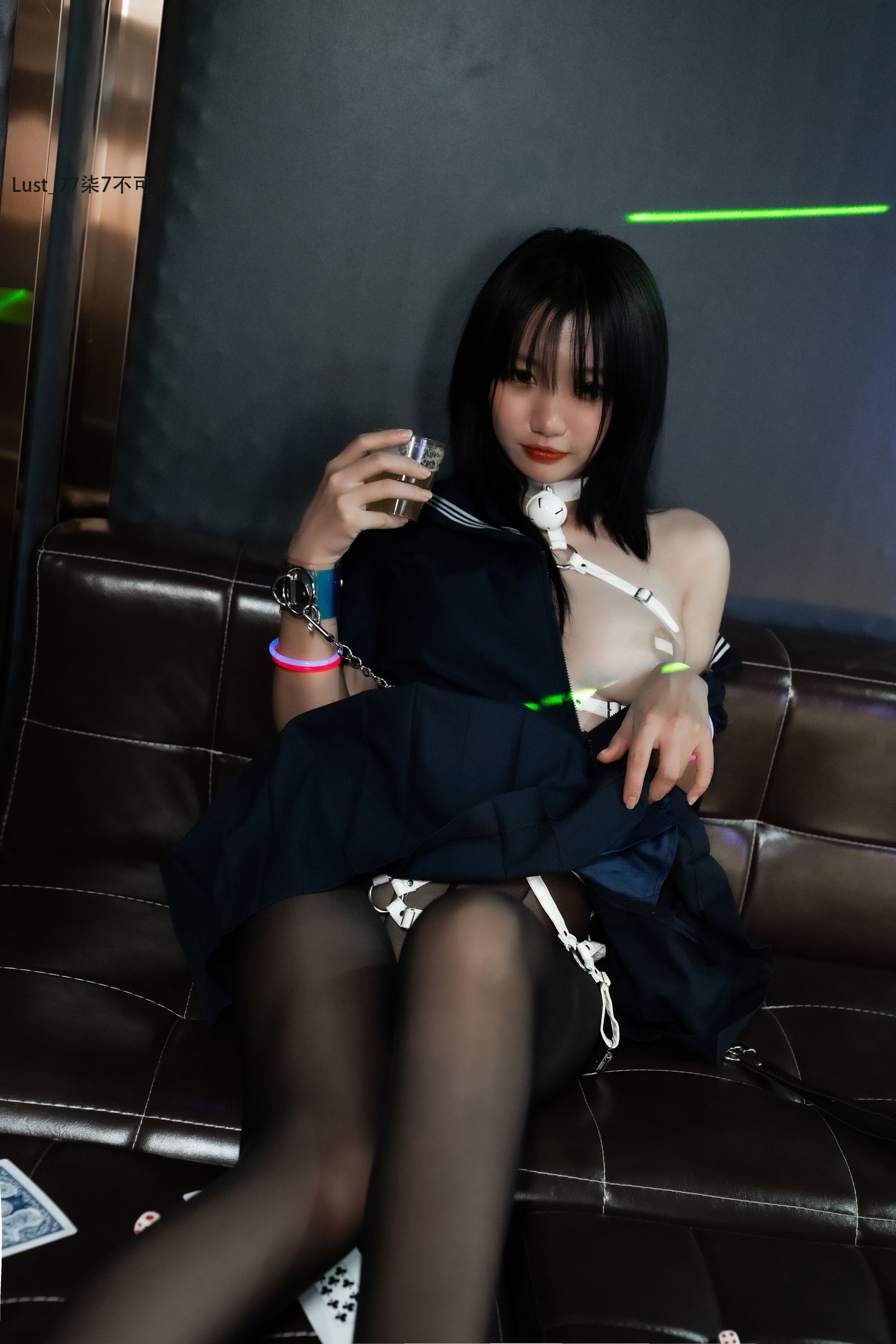 动漫博主柒柒要乖哦 – 反差JK少女 Cosplay-第136张