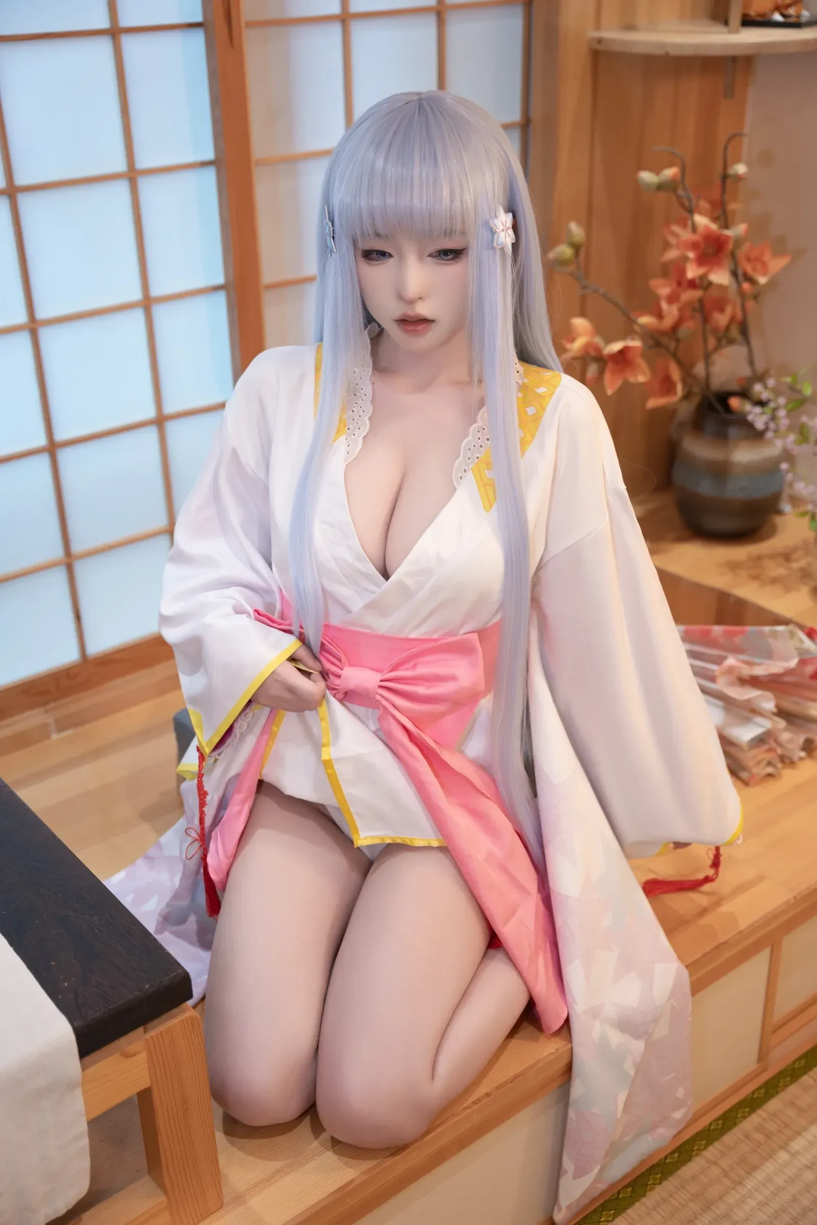清水由乃 – 美少女万华镜 雪女原服 Cosplay-第58张