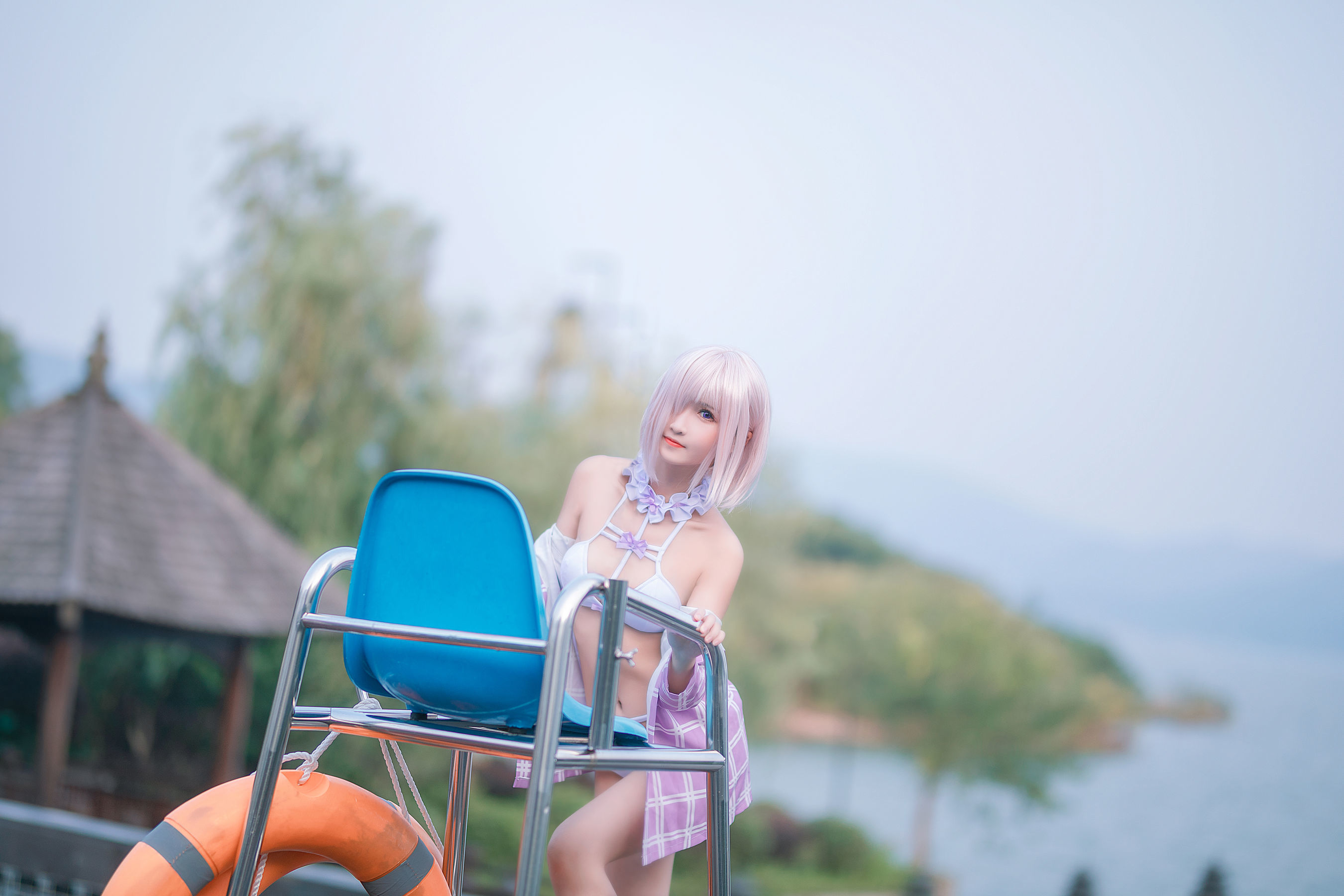 微博妹子三度_69 玛修泳装 Cosplay-第11张
